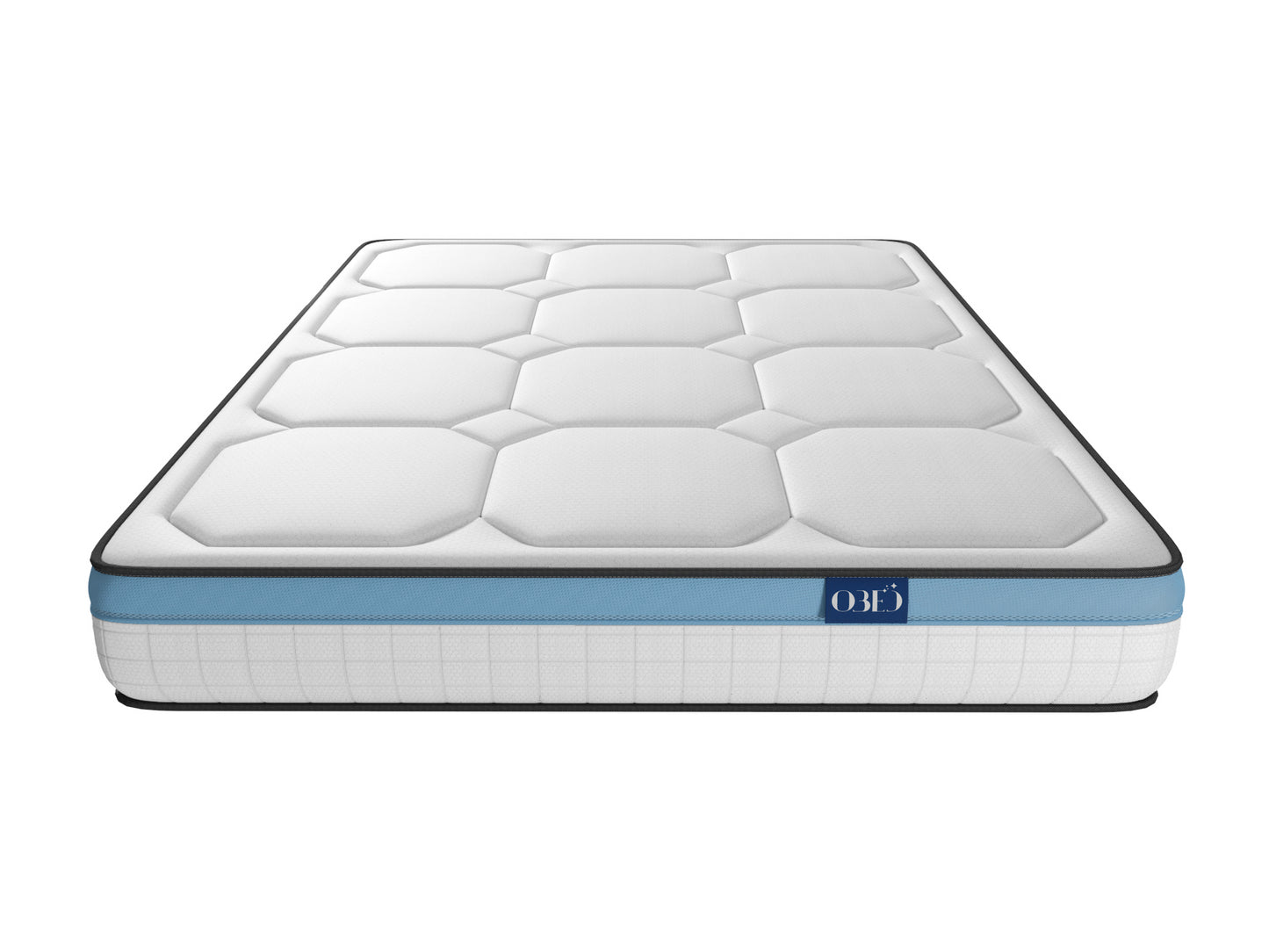Matelas Gel Fresh Obed - 140 x 190 cm ou 160 x 200 cm - Vue de face