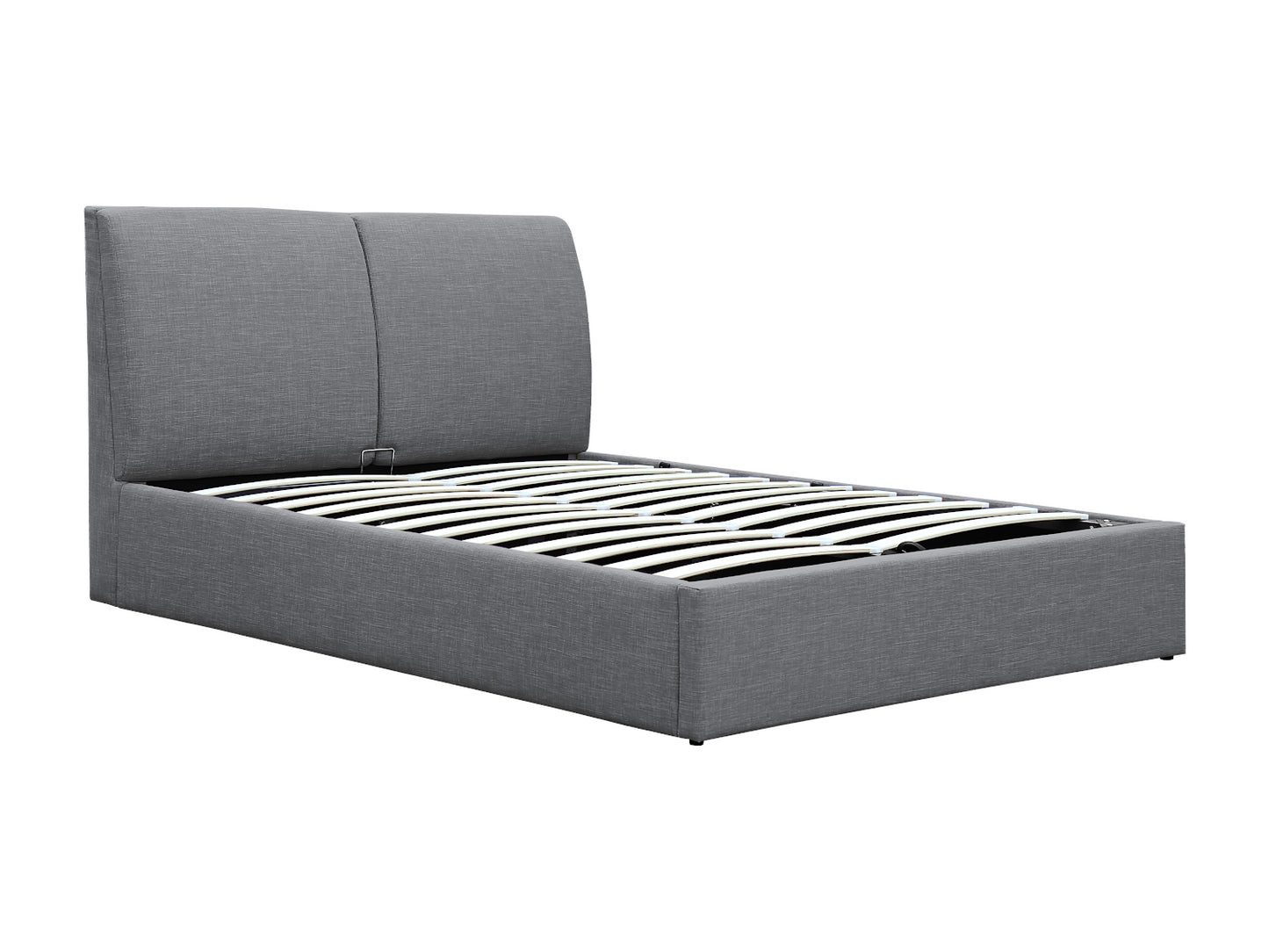Lit coffre COMFY en tissu 140 x 190 cm - Vue profil
