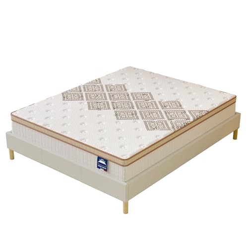 Matelas Sensoreve – Ressorts Ensachés, Mousse Haute Densité, Confort Hôtelier