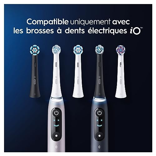 Oral-B iO Ultimate Clean Brossettes Noires | Lot de 8
