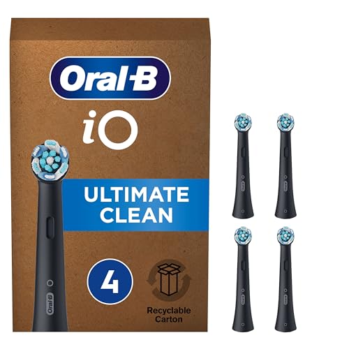 Oral-B iO Ultimate Clean Brossettes Noires | Lot de 8