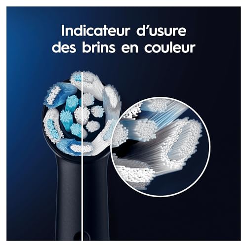 Oral-B iO Ultimate Clean Brossettes Noires | Lot de 8