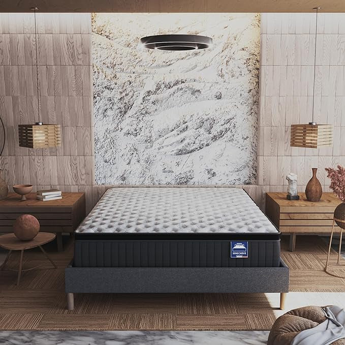 Matelas- Hybride Ressorts Ensachés & Mousse Mémoire de Forme Technologie SANITIZED 🇫🇷