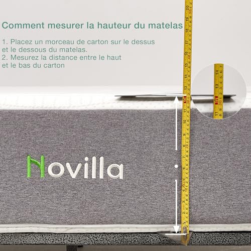 Matelas Réversible – Fibres de Bambou et Mousse Gel à Mémoire de Forme