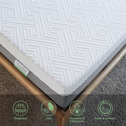 Matelas Réversible – Fibres de Bambou et Mousse Gel à Mémoire de Forme