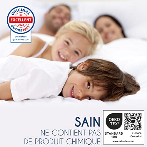 Protège Matelas Imperméable Oeko-TEX – Alèse en Coton Respirant avec 4 Coins Élastiques