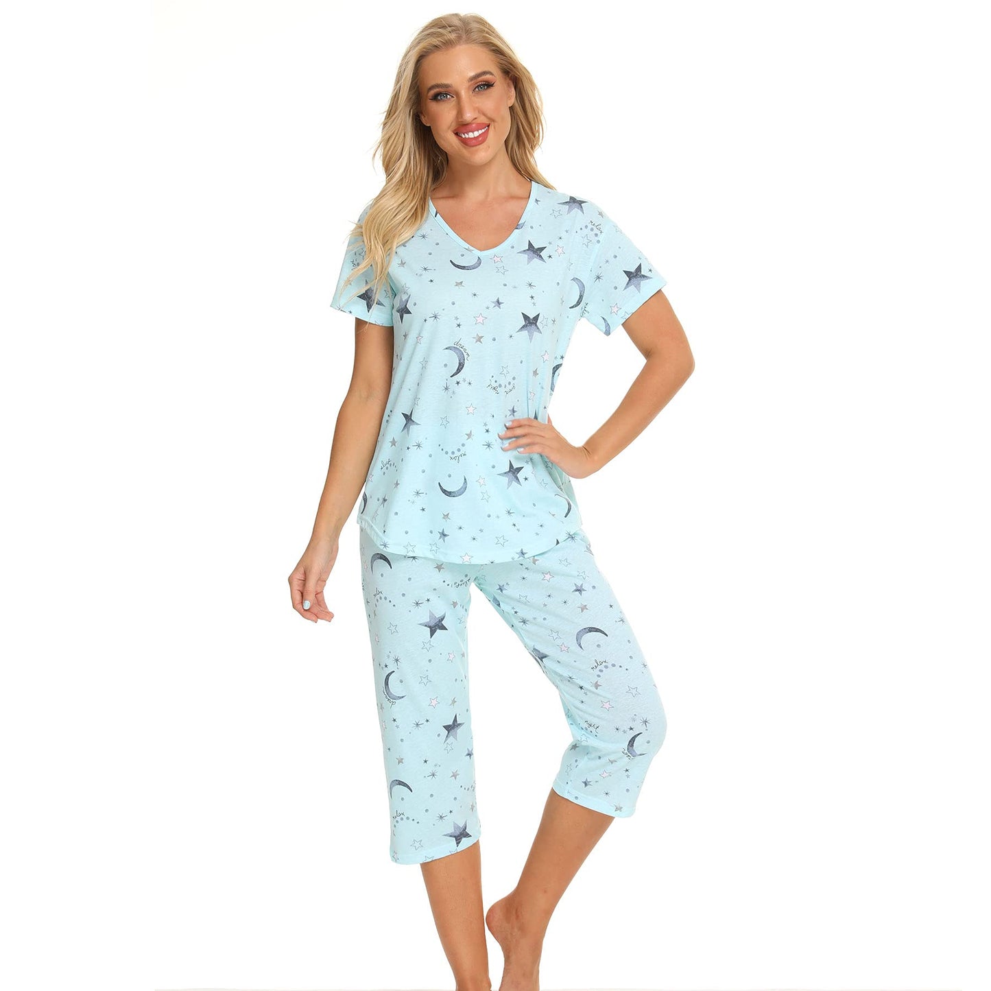 Pyjama Femme Coton Manche Courte
