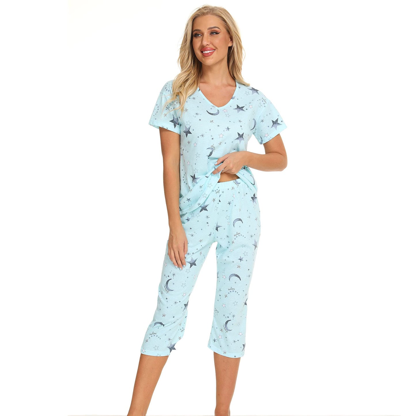 Pyjama Femme Coton Manche Courte