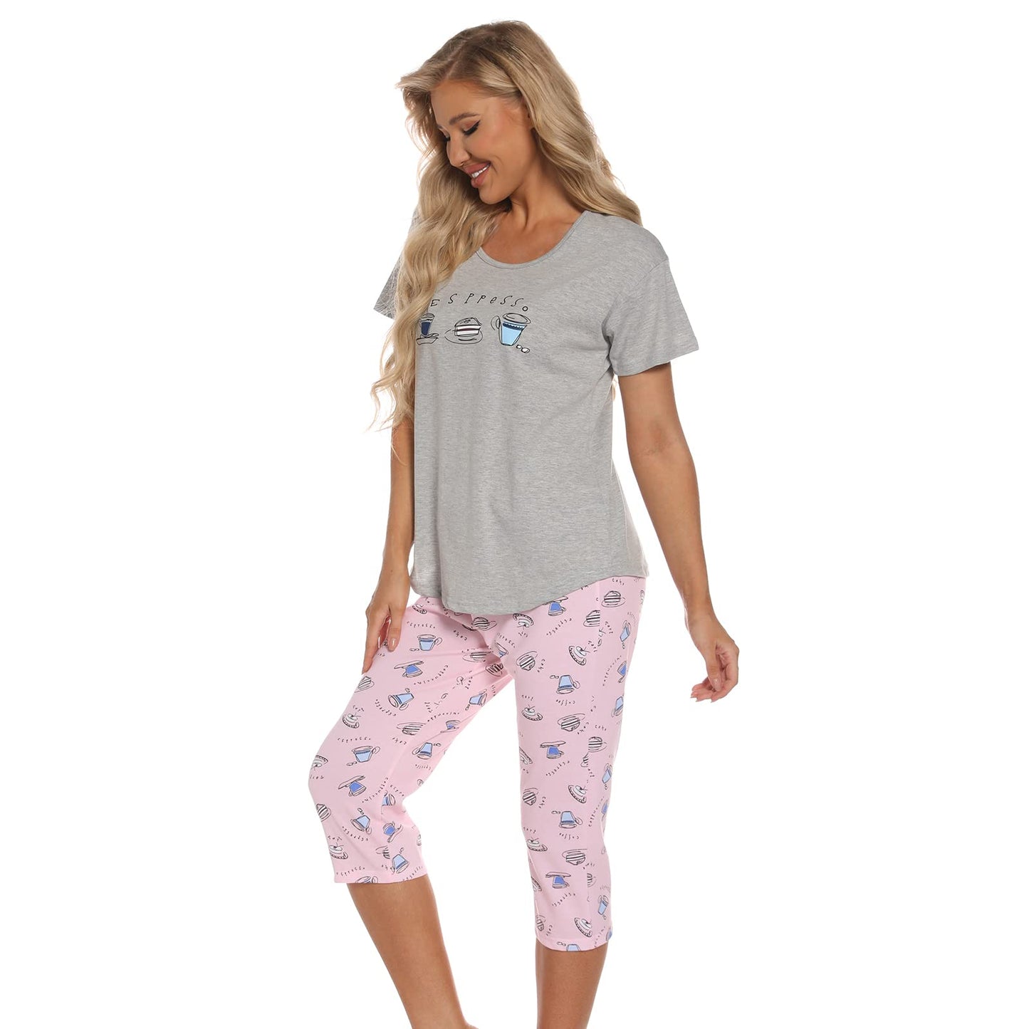 Pyjama Femme Coton Manche Courte