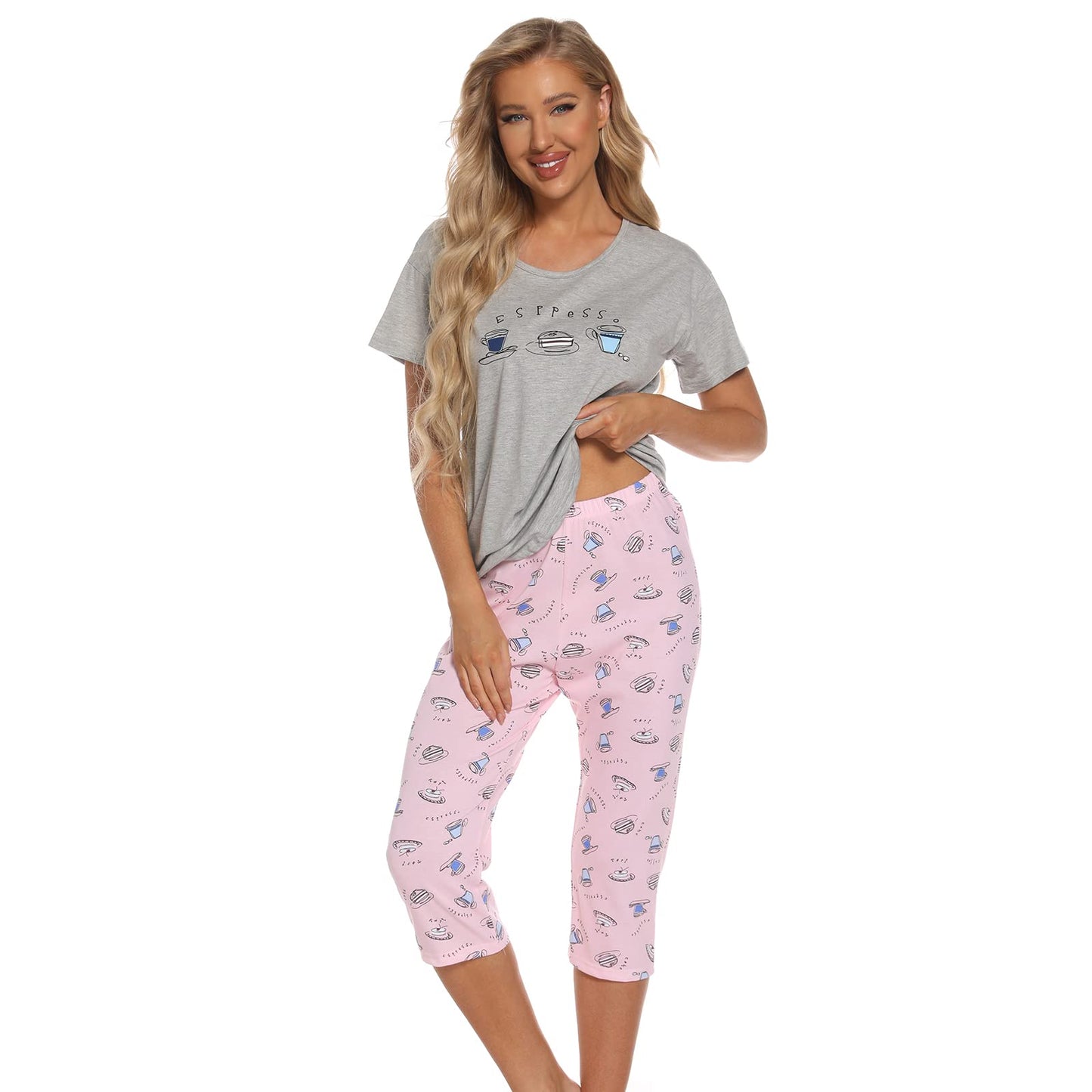 Pyjama Femme Coton Manche Courte
