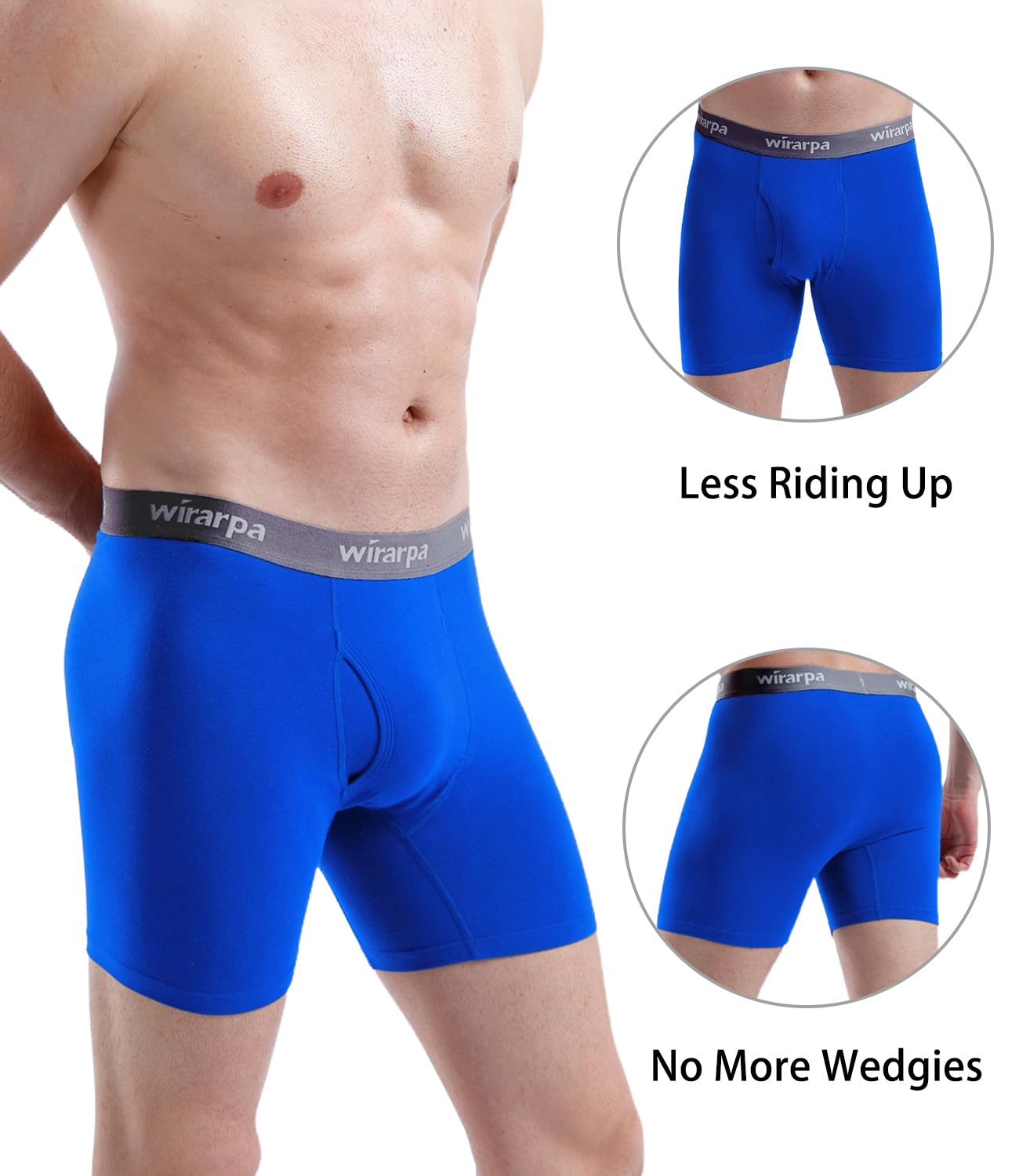 Boxers Homme Coton Confort – Lot de 4 Sans Étiquette