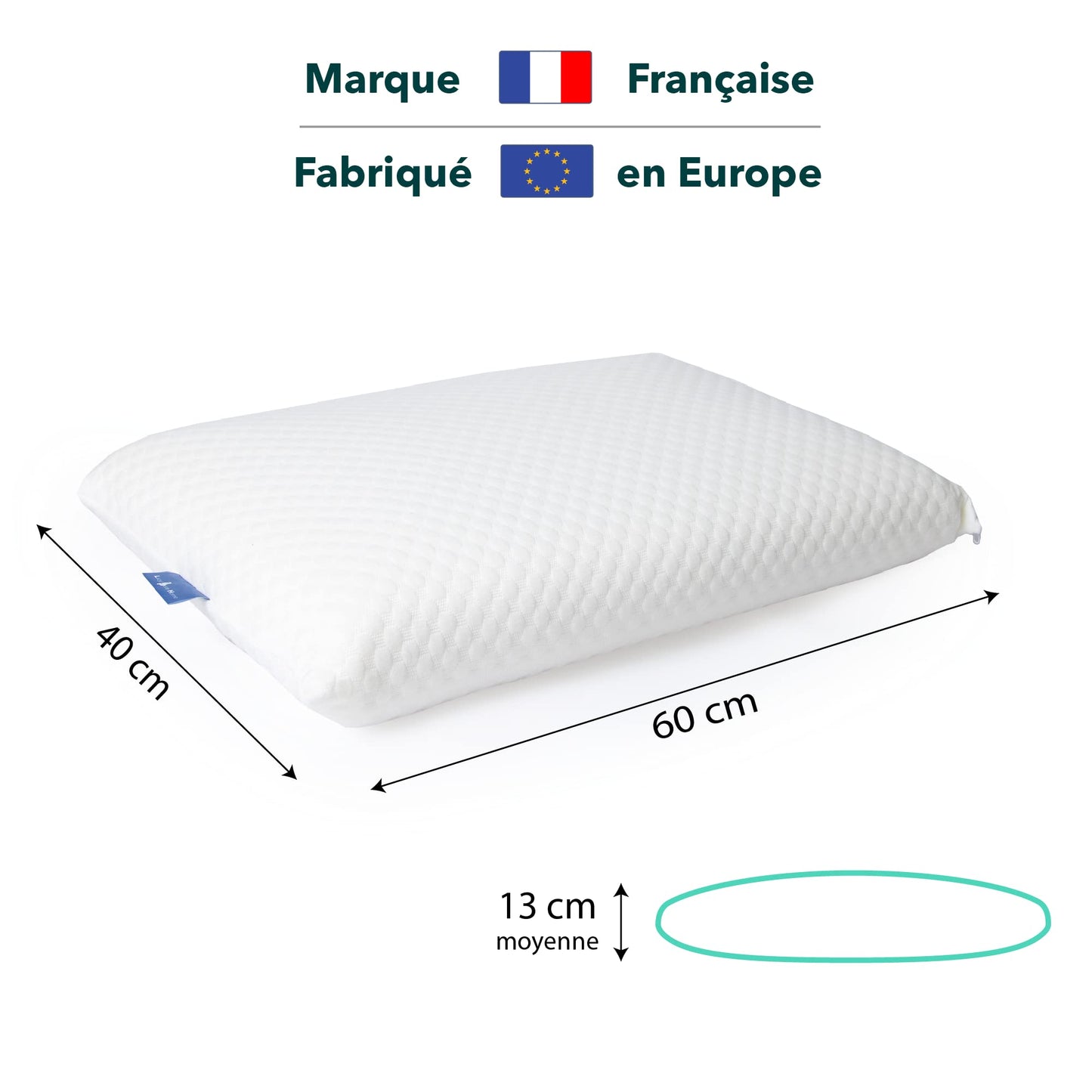 Lazy Bear Home – Oreiller Mémoire de Forme Ergonomique