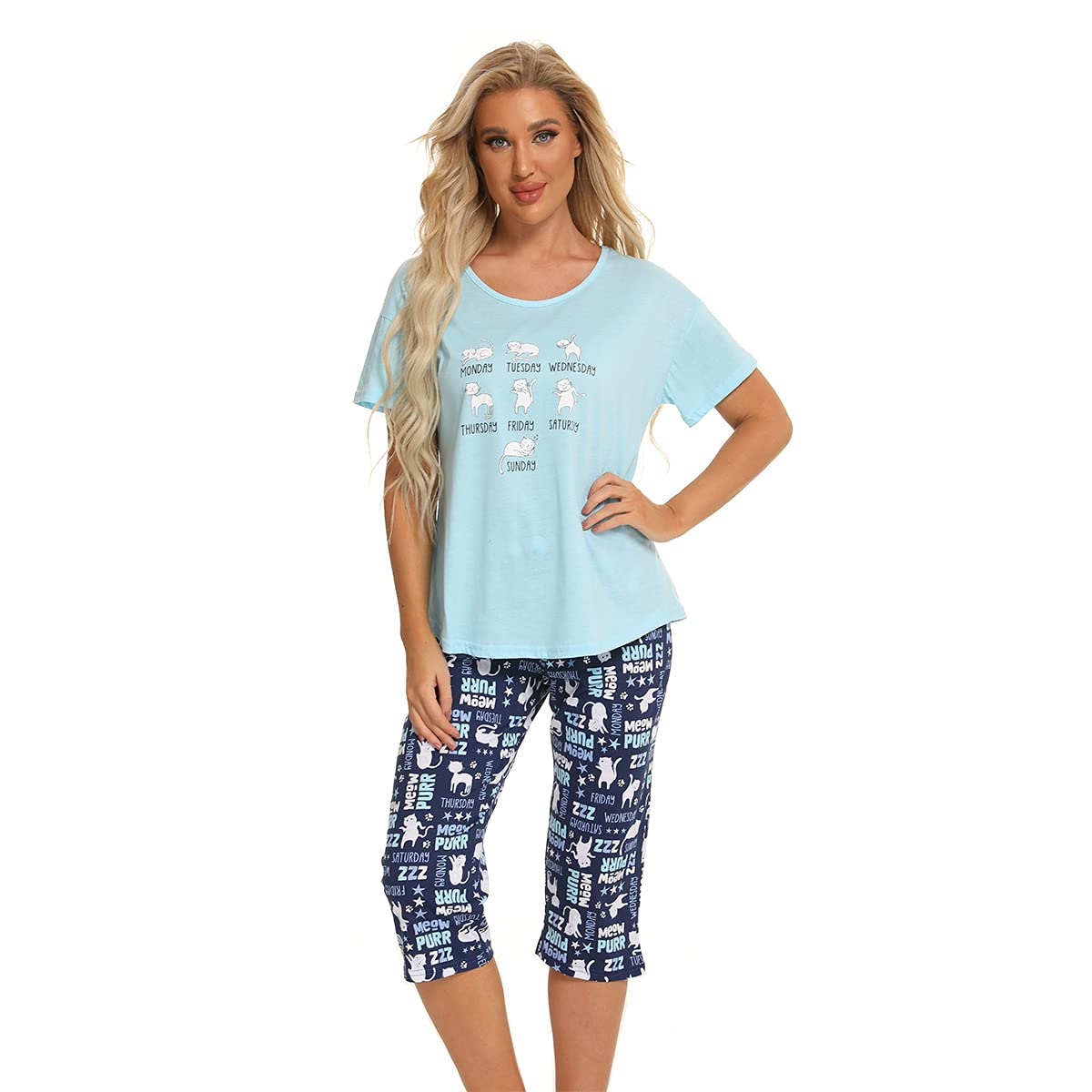 Pyjama Femme Coton Manche Courte