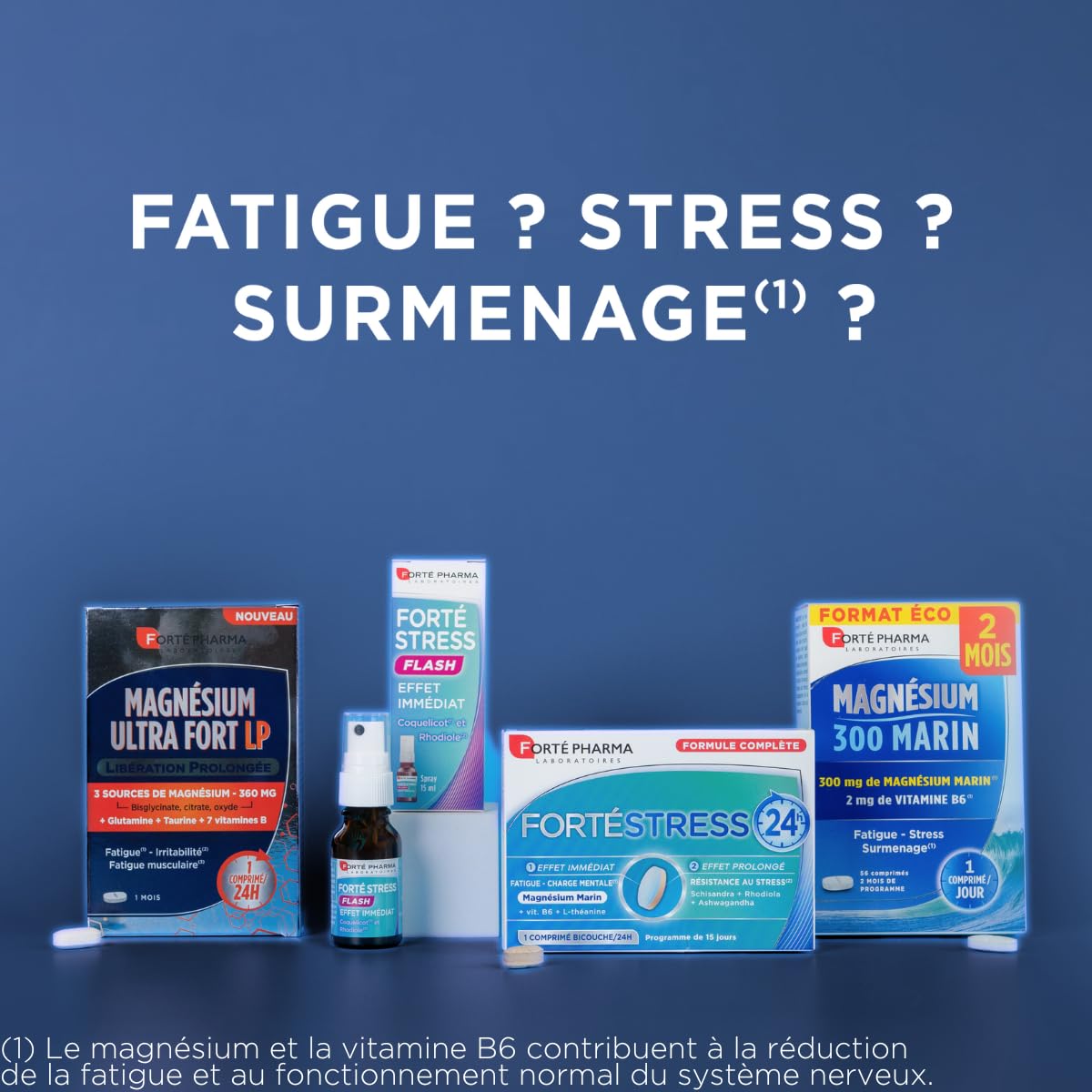 Magnésium 300 Marin | 300 mg de Magnésium Marin pour Réduire le Stress et la Fatigue