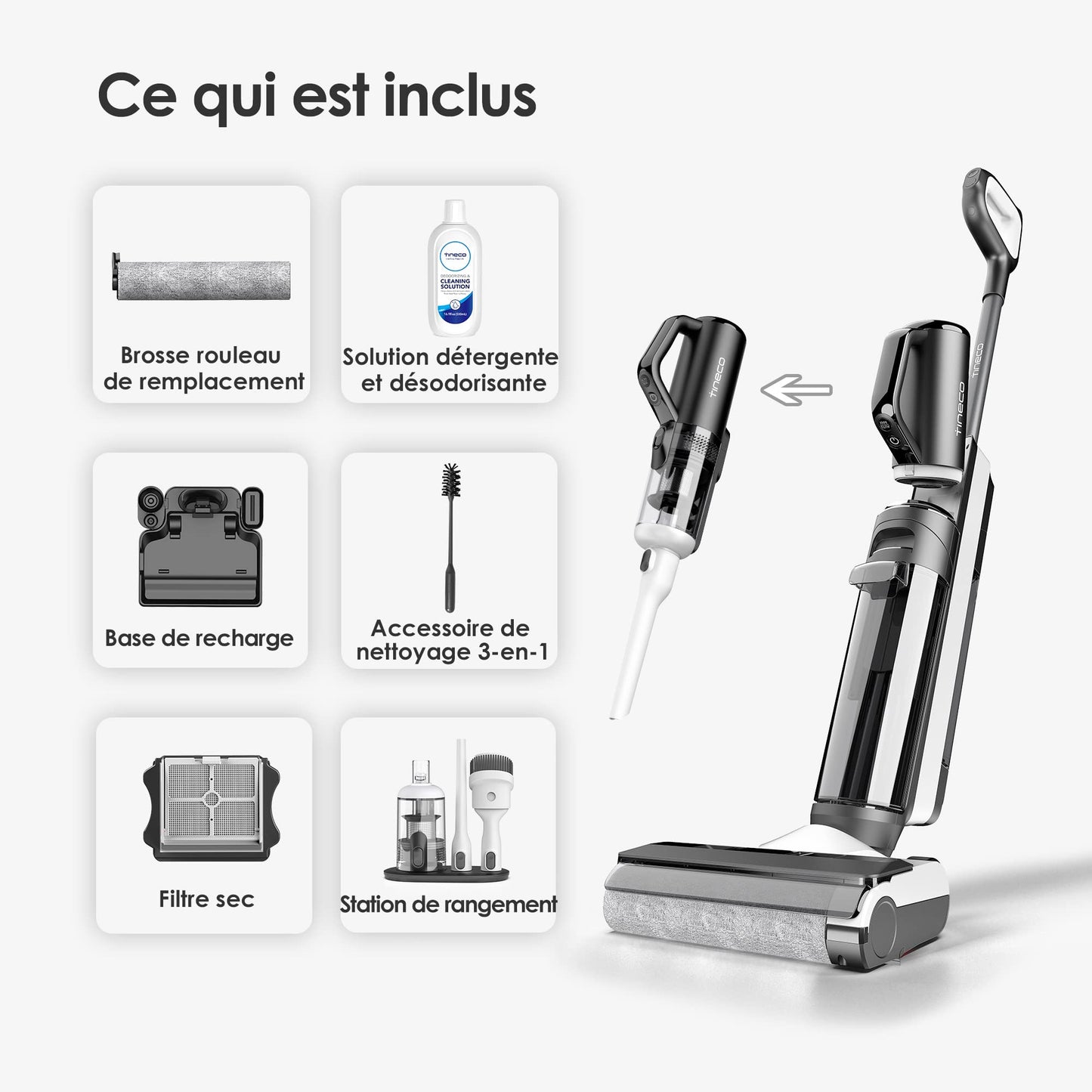 Tineco iFLOOR 5 – Aspirateur Sec & Humide Sans Fil 🏡✨