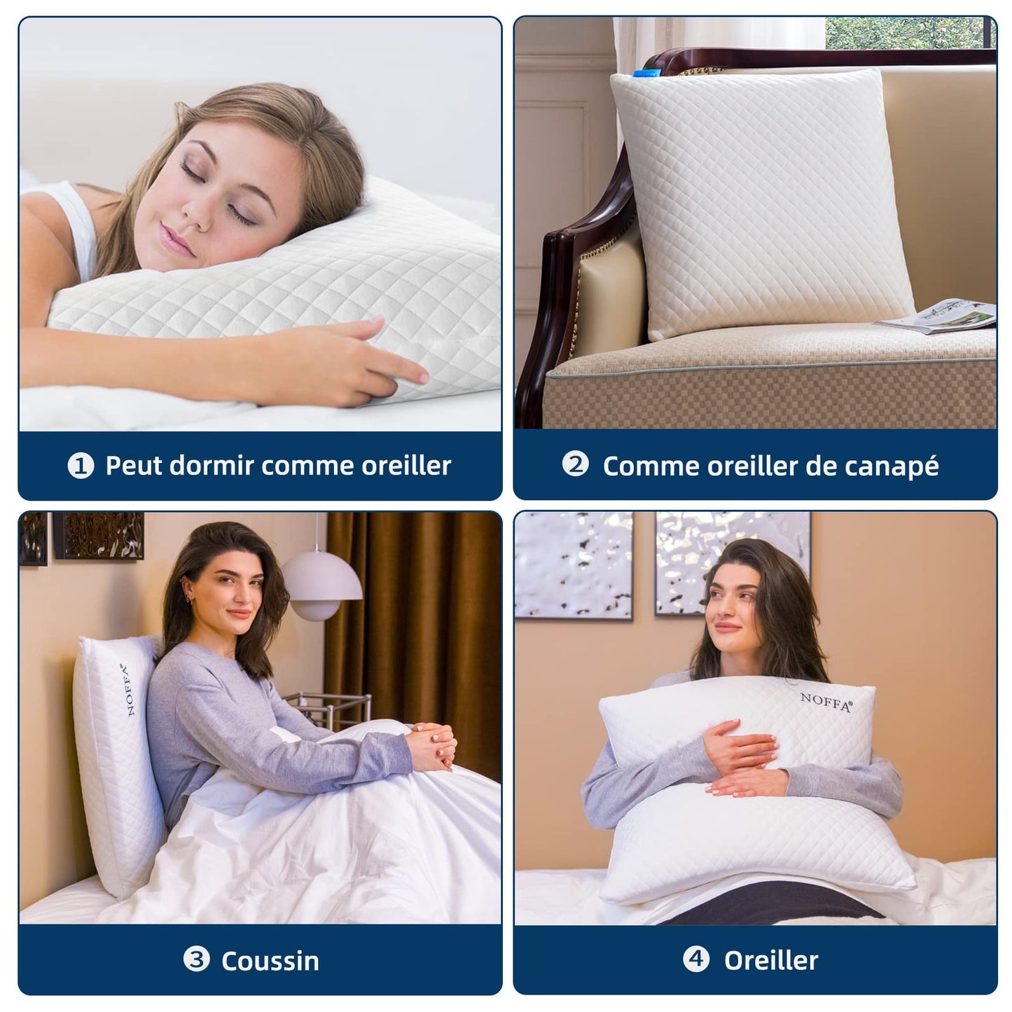 Coussin Cervical NOFFA 56 x 56 x 12 cm