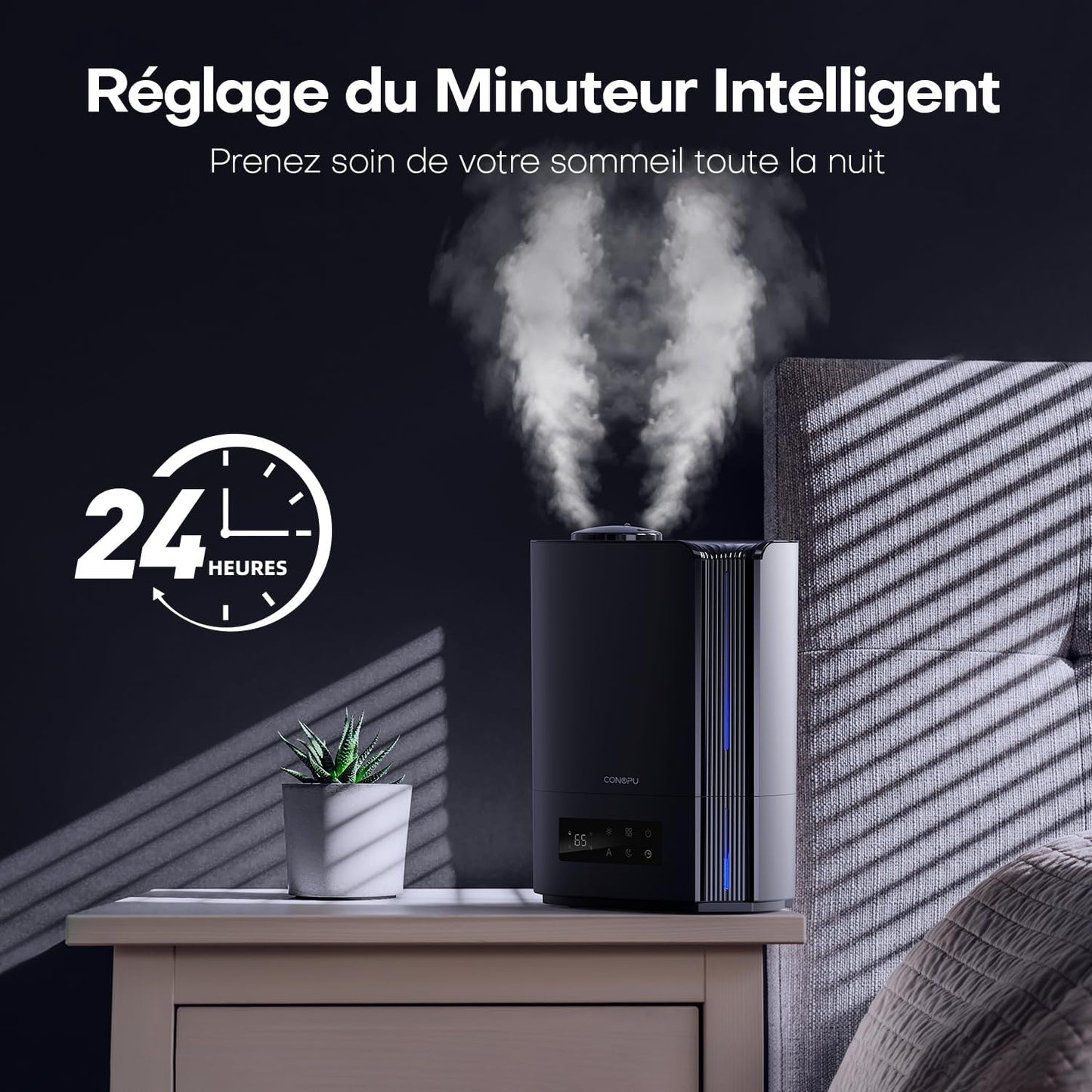 Humidificateur Ultrason 6L Silencieux – Confort et Air Purifié