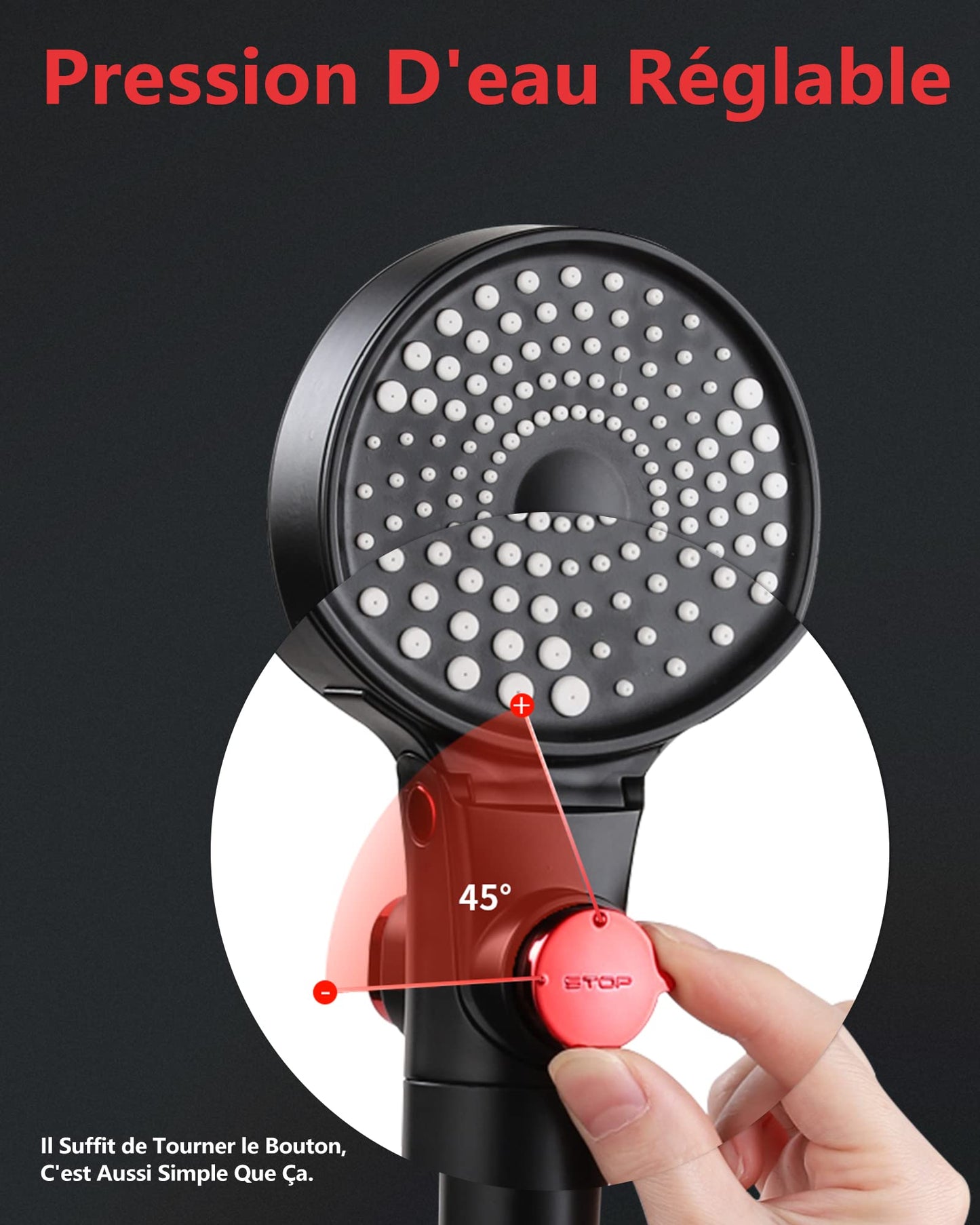 Pommeau de Douche Filtrante – Douchez-vous Sans Calcaire ni Impuretés