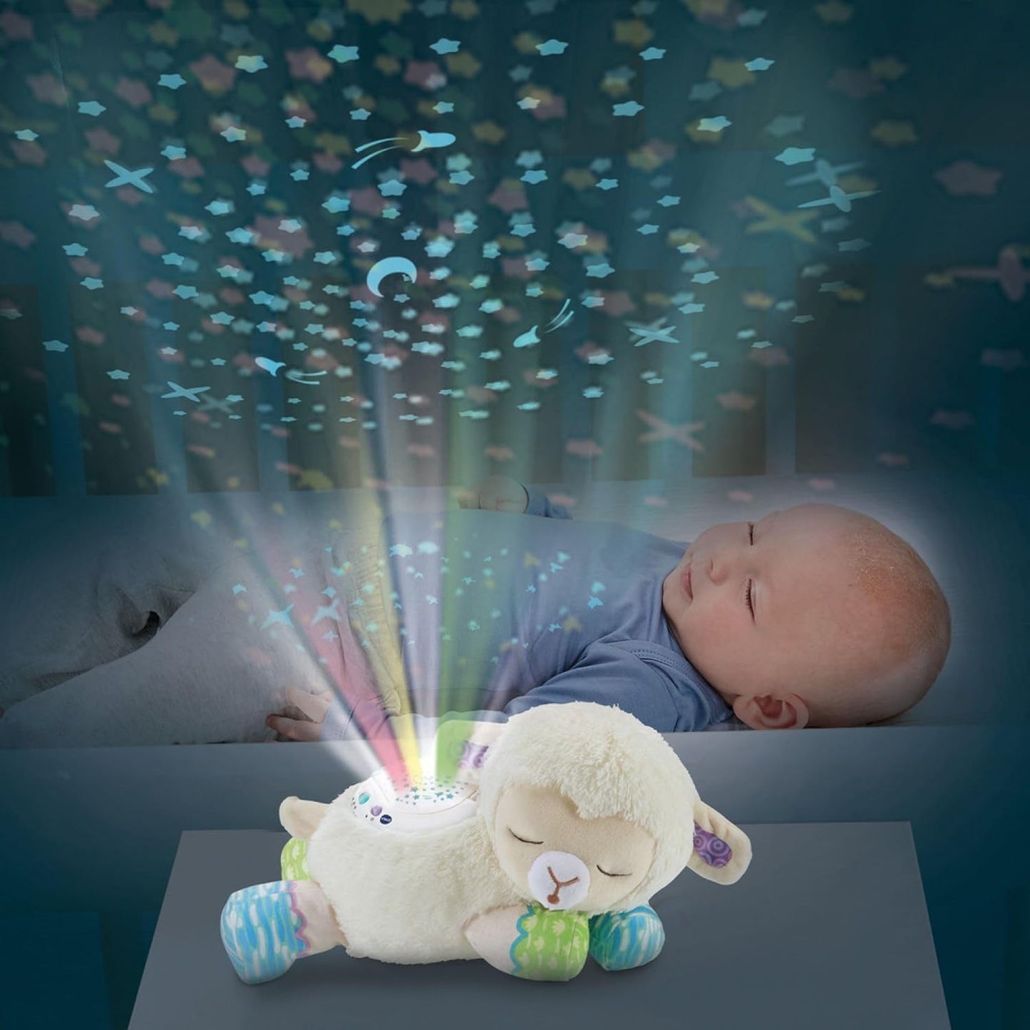 VTech - Lumi Mouton Nuit Étoilée 3 en 1 | Veilleuse & Peluche Bébé 🌙✨