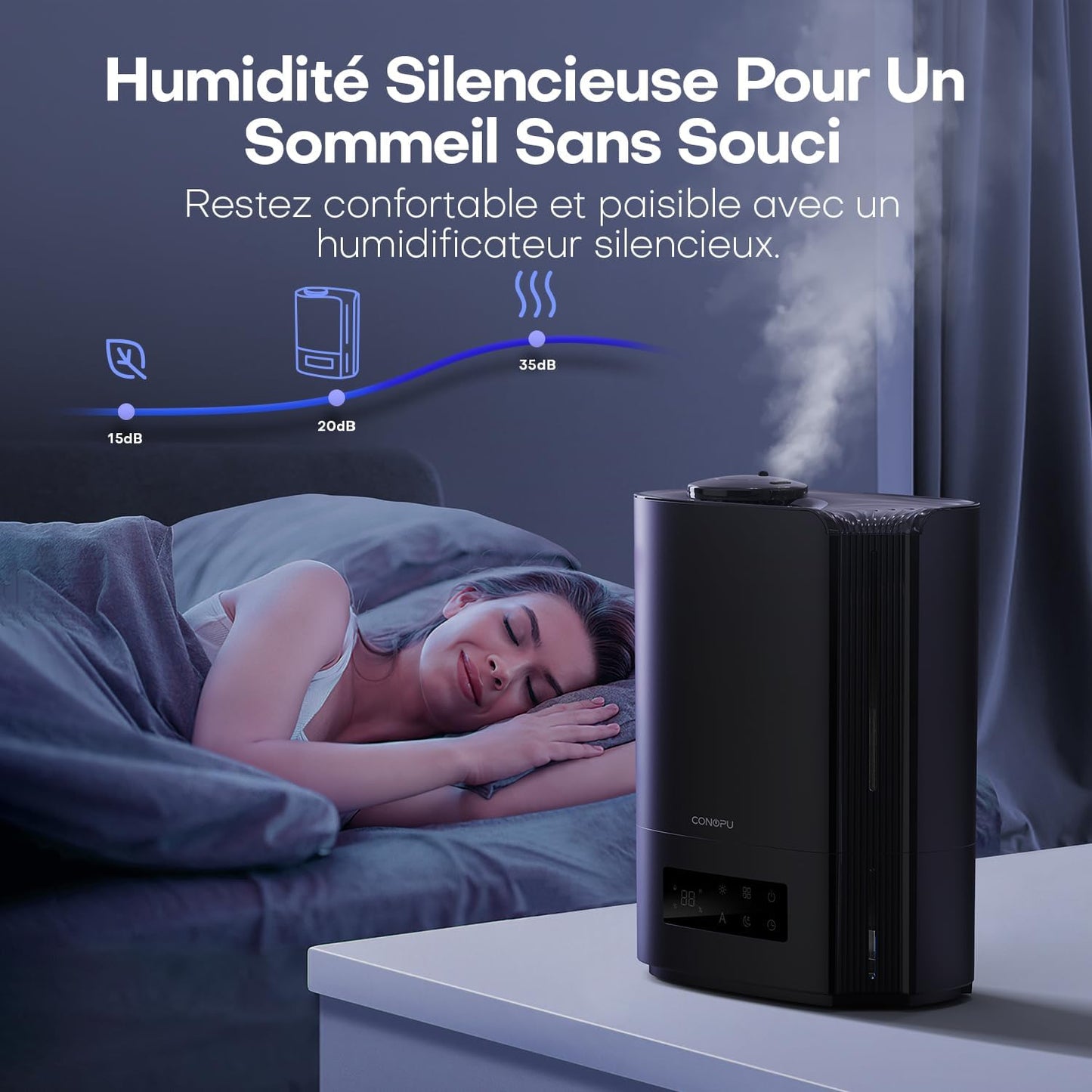 Humidificateur Ultrason 6L Silencieux – Confort et Air Purifié