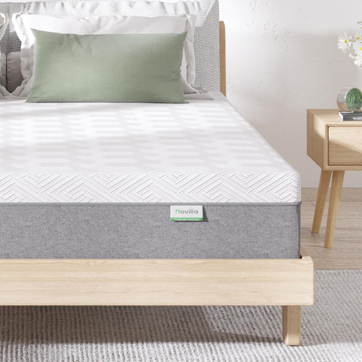 Matelas Réversible – Fibres de Bambou et Mousse Gel à Mémoire de Forme