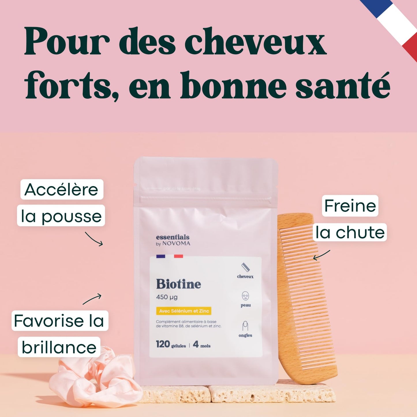 Biotine avec Sélénium et Zinc