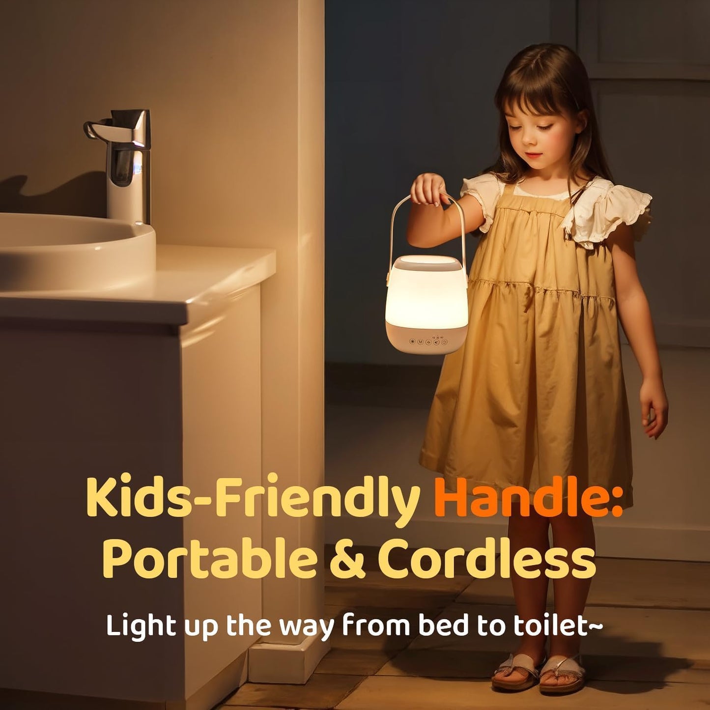 Veilleuse Bébé Musicale et Lumineuse – Lampe de Chevet Sans Fil 🌟