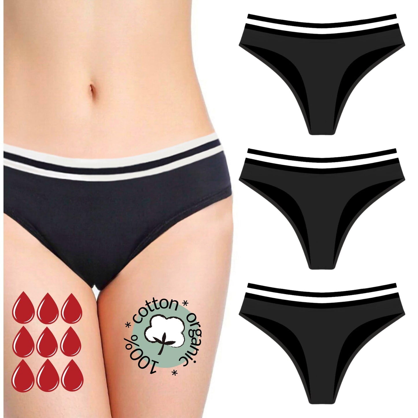Culotte Menstruelle Absorbante | Protection Écologique et Confortable