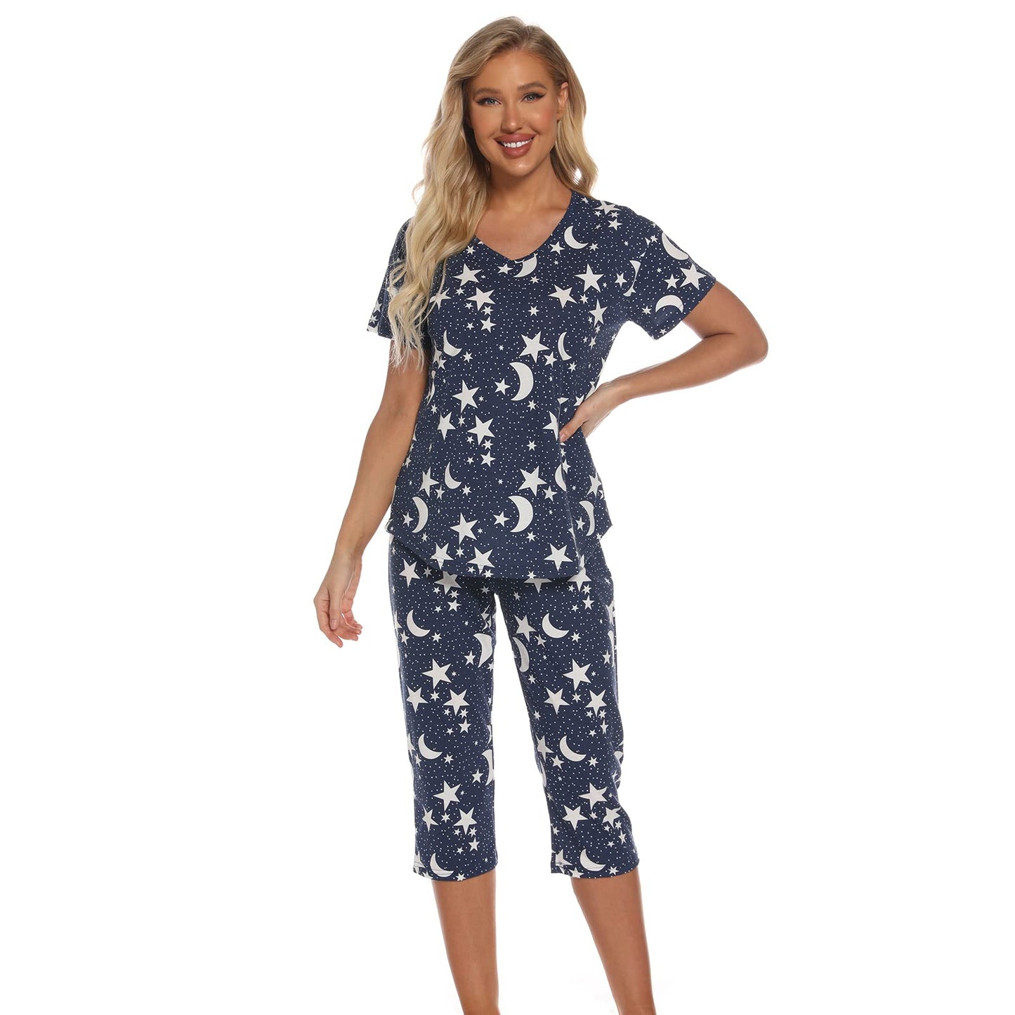 Pyjama Femme Coton Manche Courte