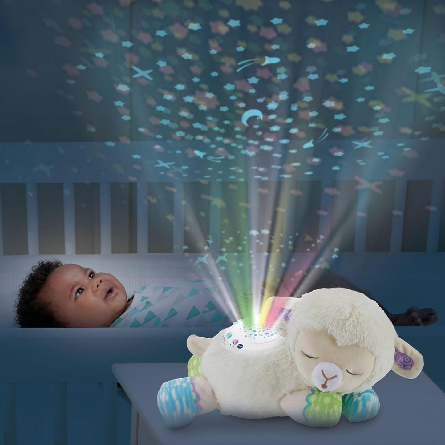 VTech - Lumi Mouton Nuit Étoilée 3 en 1 | Veilleuse & Peluche Bébé 🌙✨
