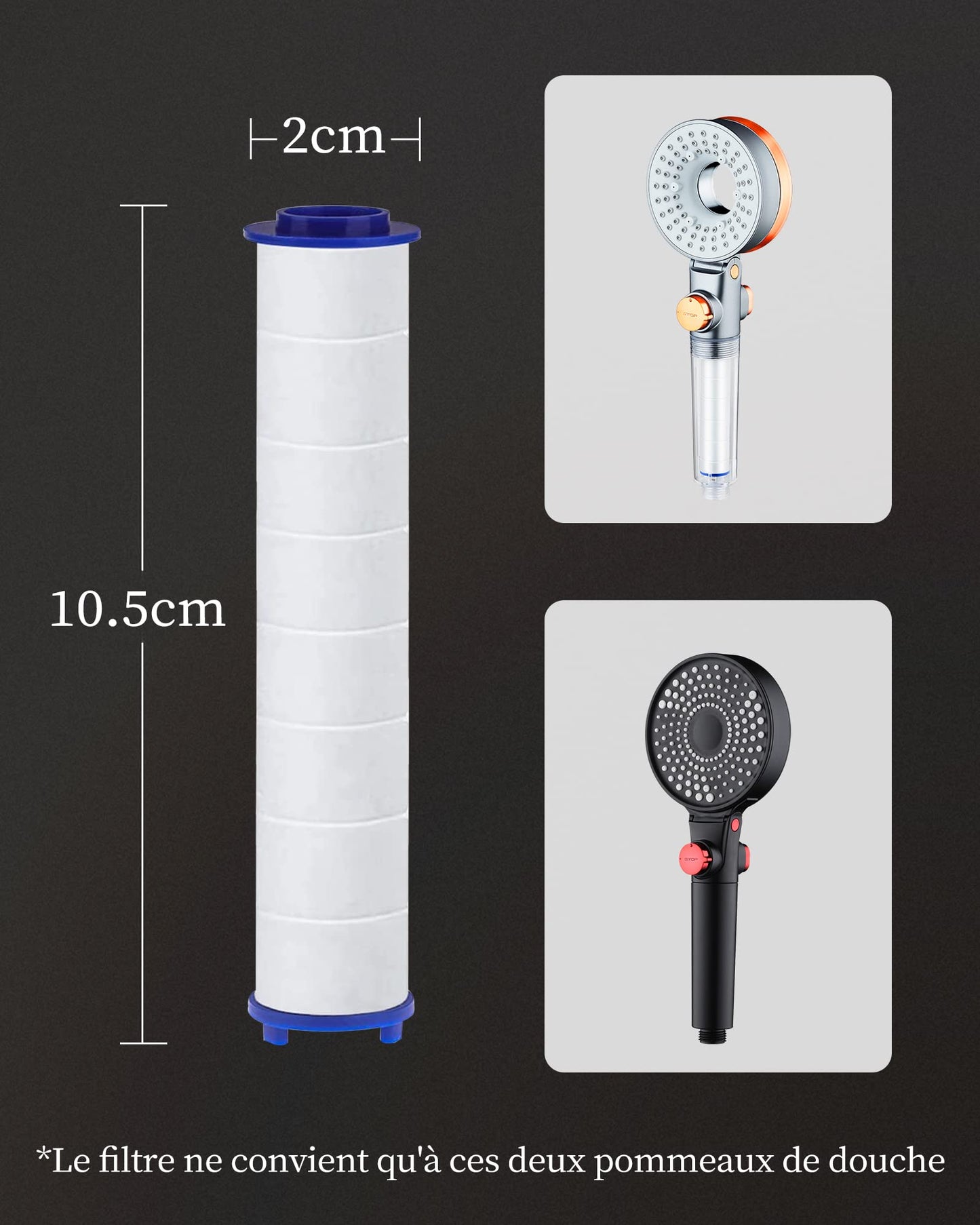 Pommeau de Douche Filtrante – Douchez-vous Sans Calcaire ni Impuretés