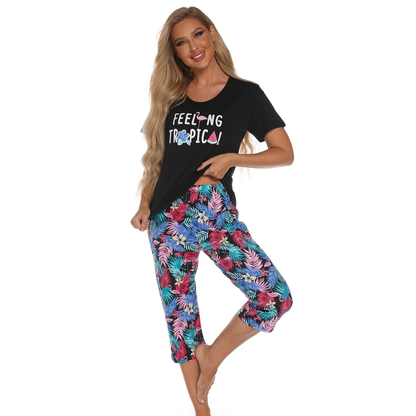 Pyjama Femme Coton Manche Courte