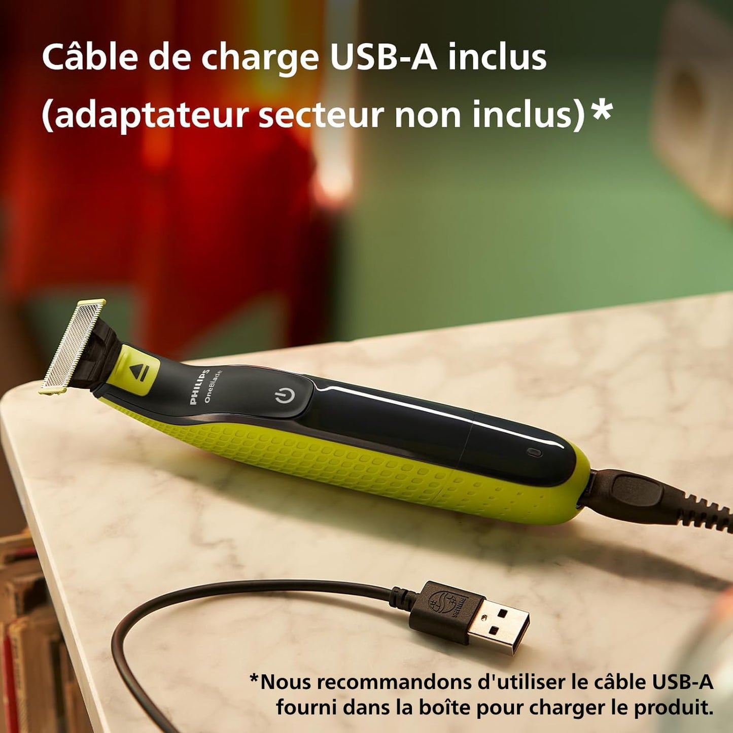 Philips OneBlade - Authentique tondeuse à barbe électrique