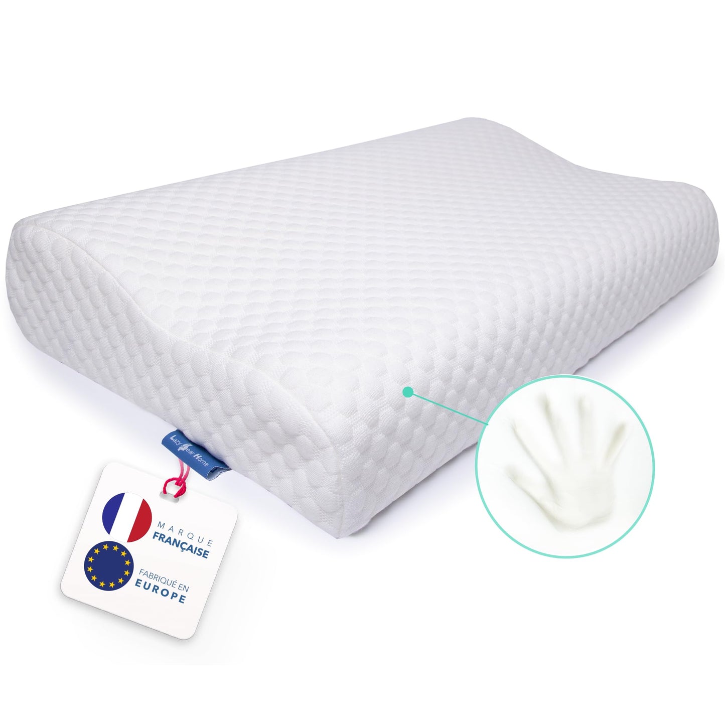Lazy Bear Home – Oreiller Mémoire de Forme Ergonomique