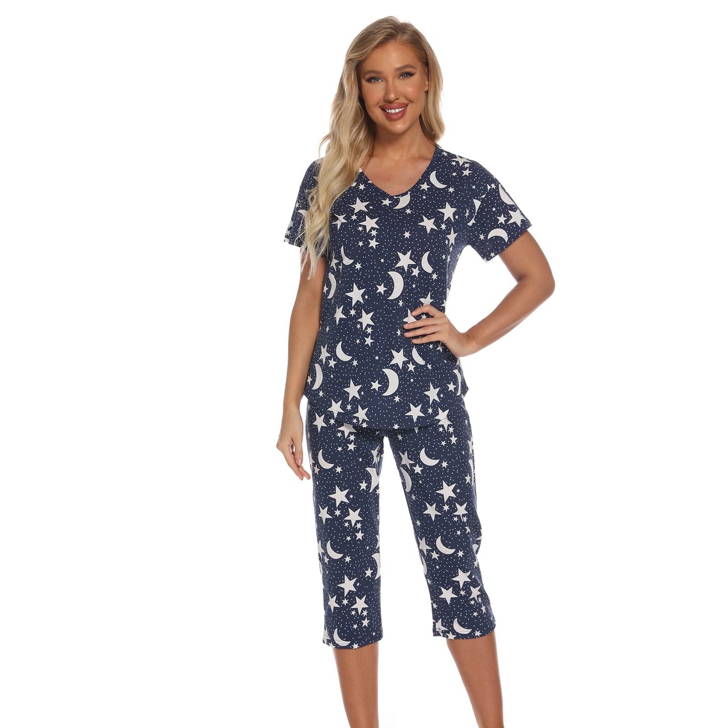 Pyjama Femme Coton Manche Courte