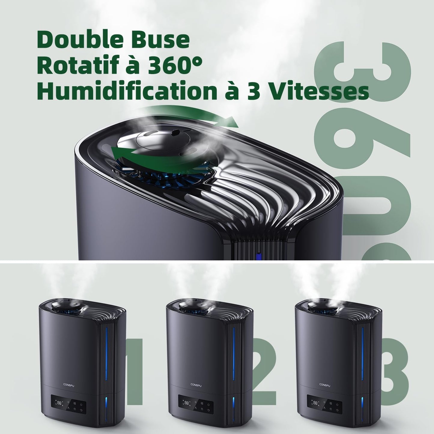 Humidificateur Ultrason 6L Silencieux – Confort et Air Purifié