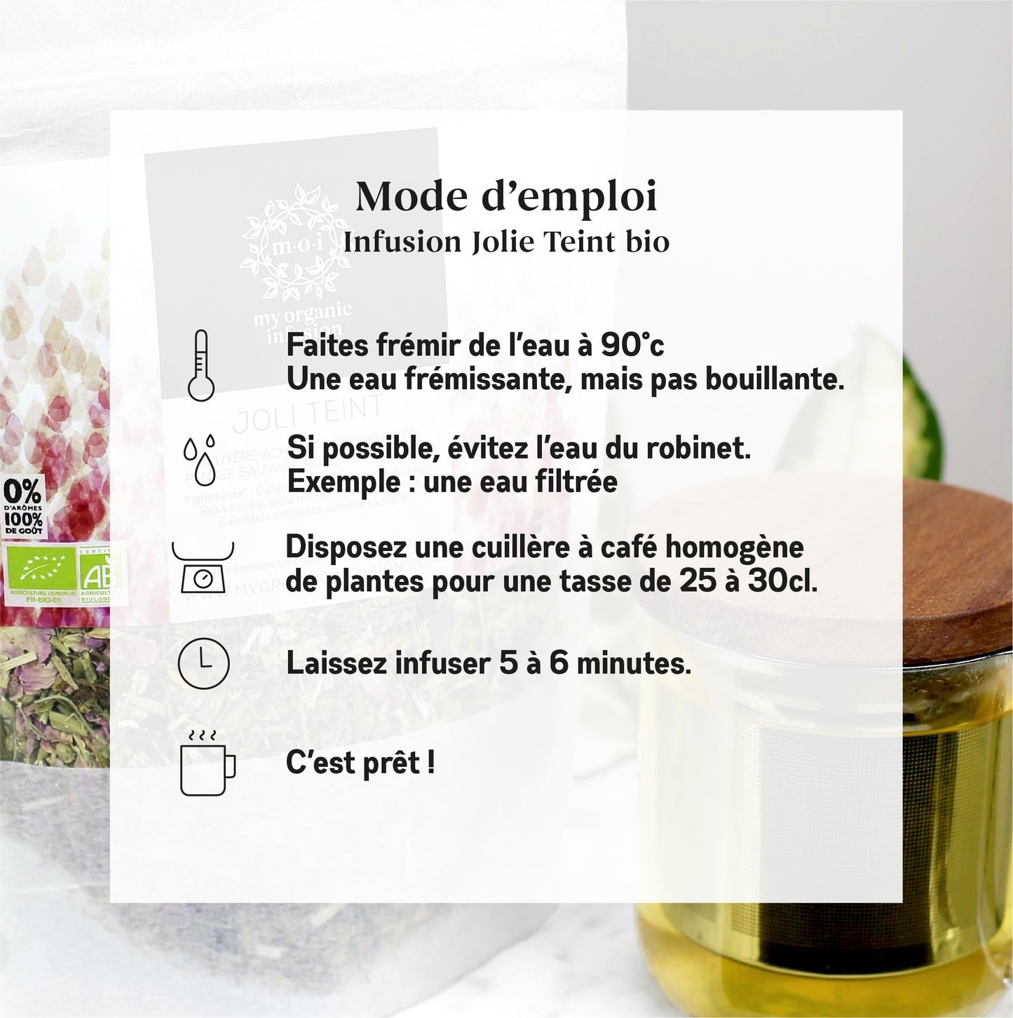 My Organic Infusion 50g | Infusion Bio Artisanale de Corrèze