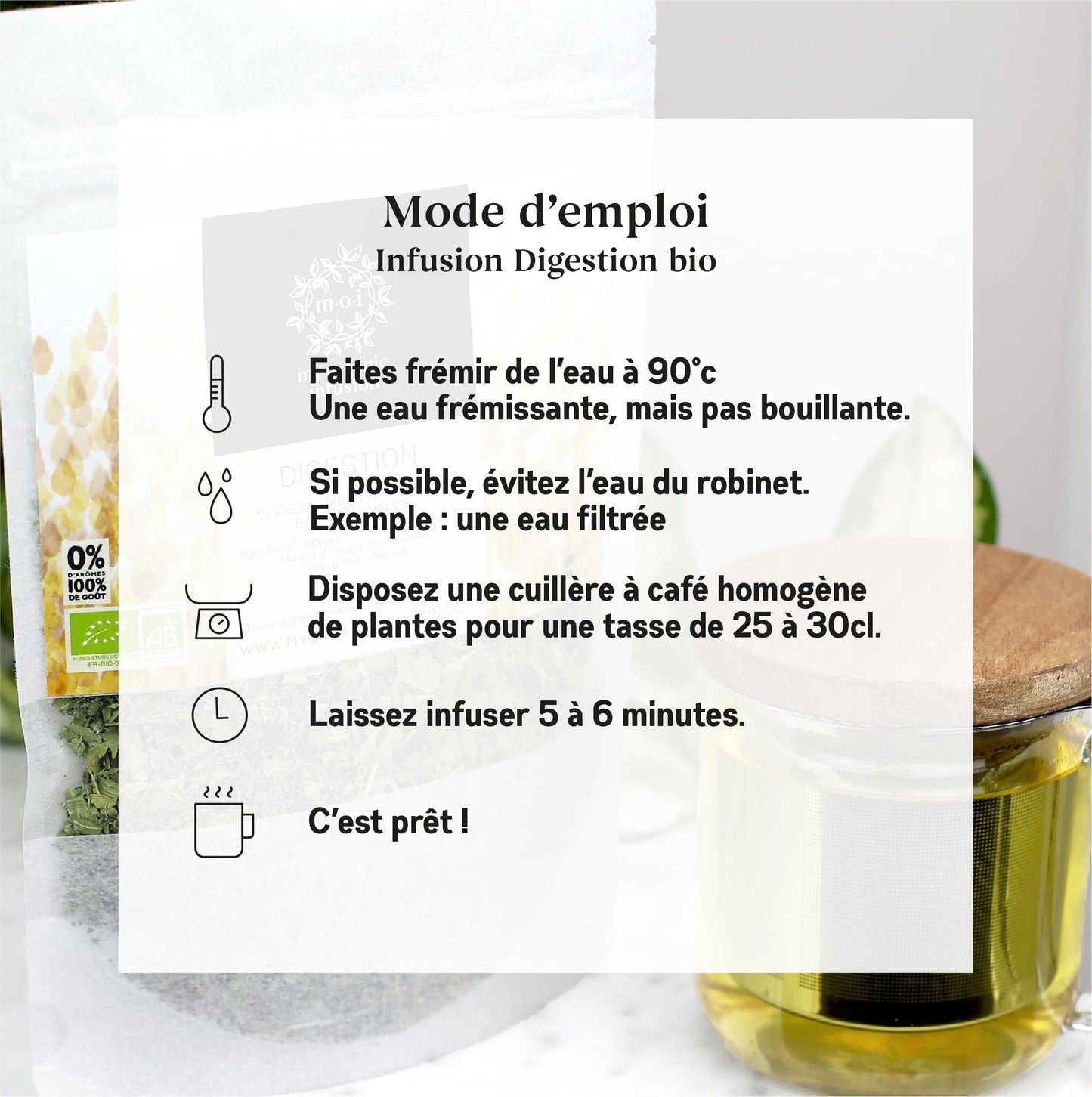 My Organic Infusion 50g | Infusion Bio Artisanale de Corrèze