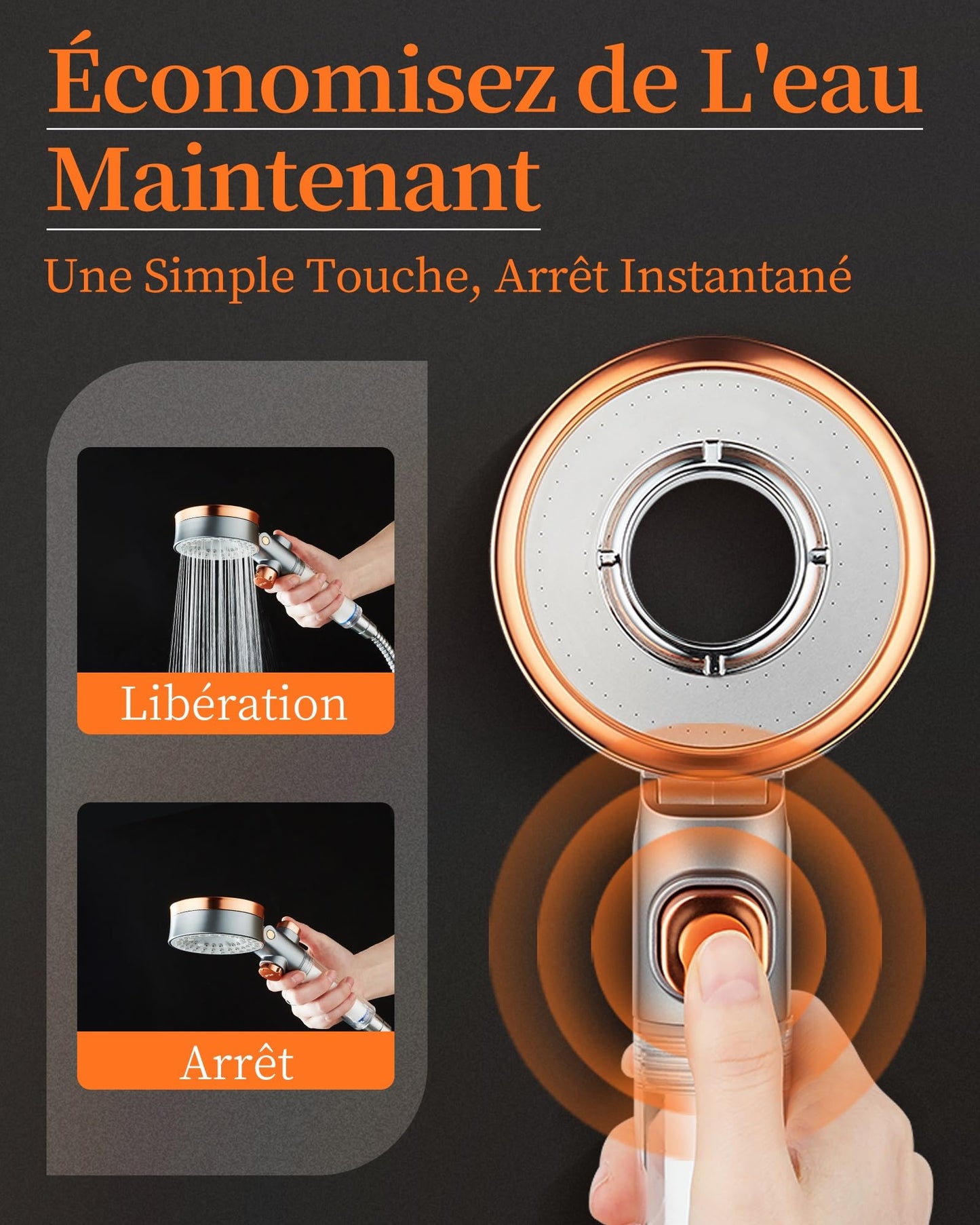 Pommeau de Douche Filtrante – Douchez-vous Sans Calcaire ni Impuretés