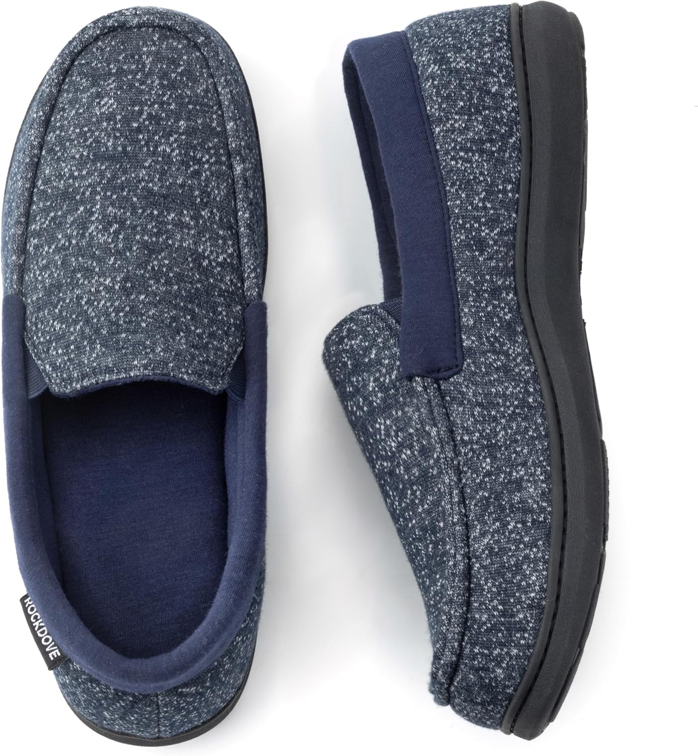 RockDove Pantoufles Mocassins SILVADUR en tissu anti-odeurs pour homme