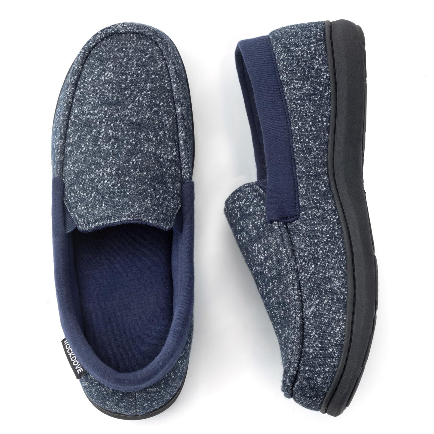 RockDove Pantoufles Mocassins SILVADUR en tissu anti-odeurs pour homme
