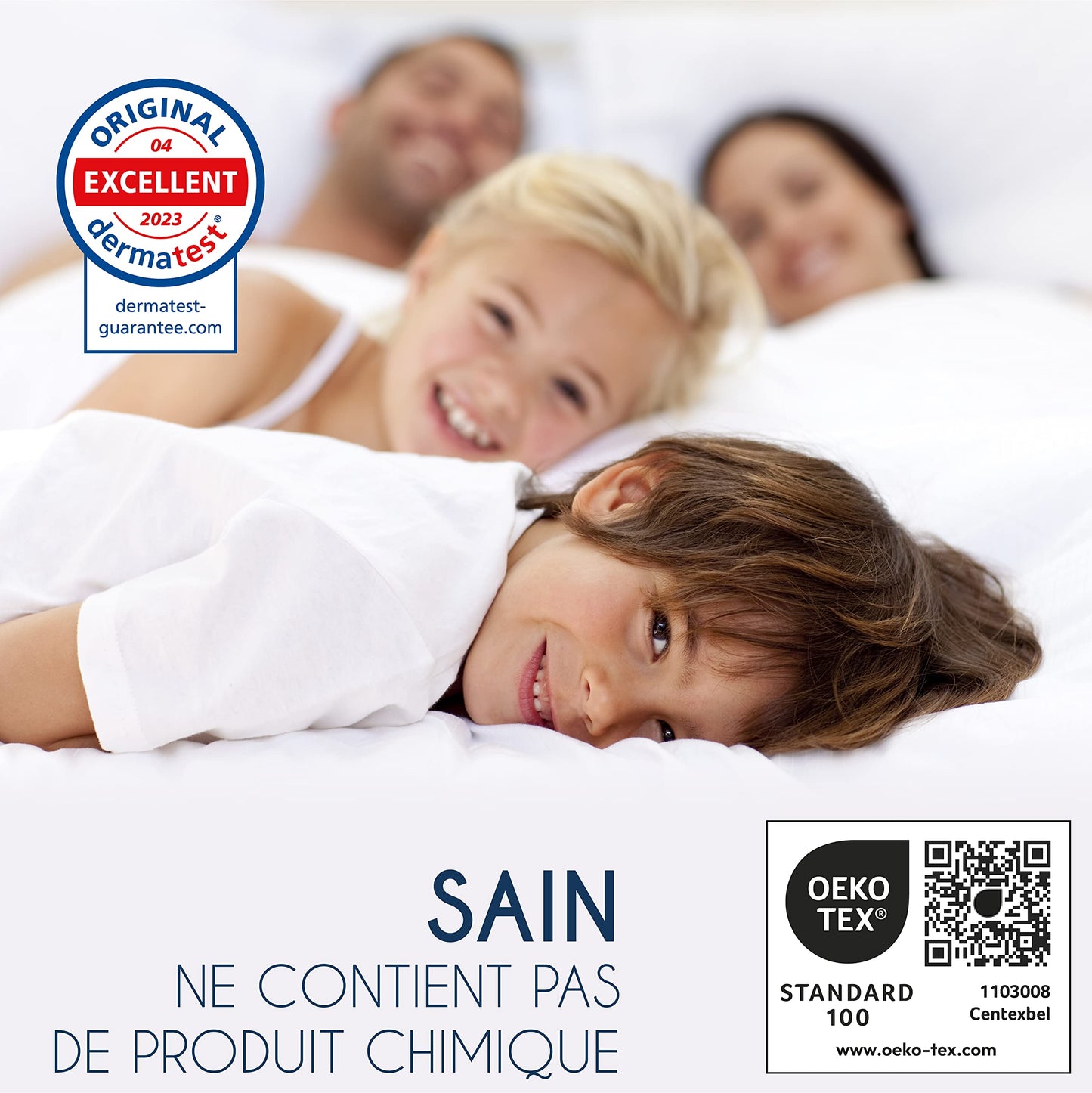 Protège Matelas Imperméable Oeko-TEX – Alèse en Coton Respirant avec 4 Coins Élastiques