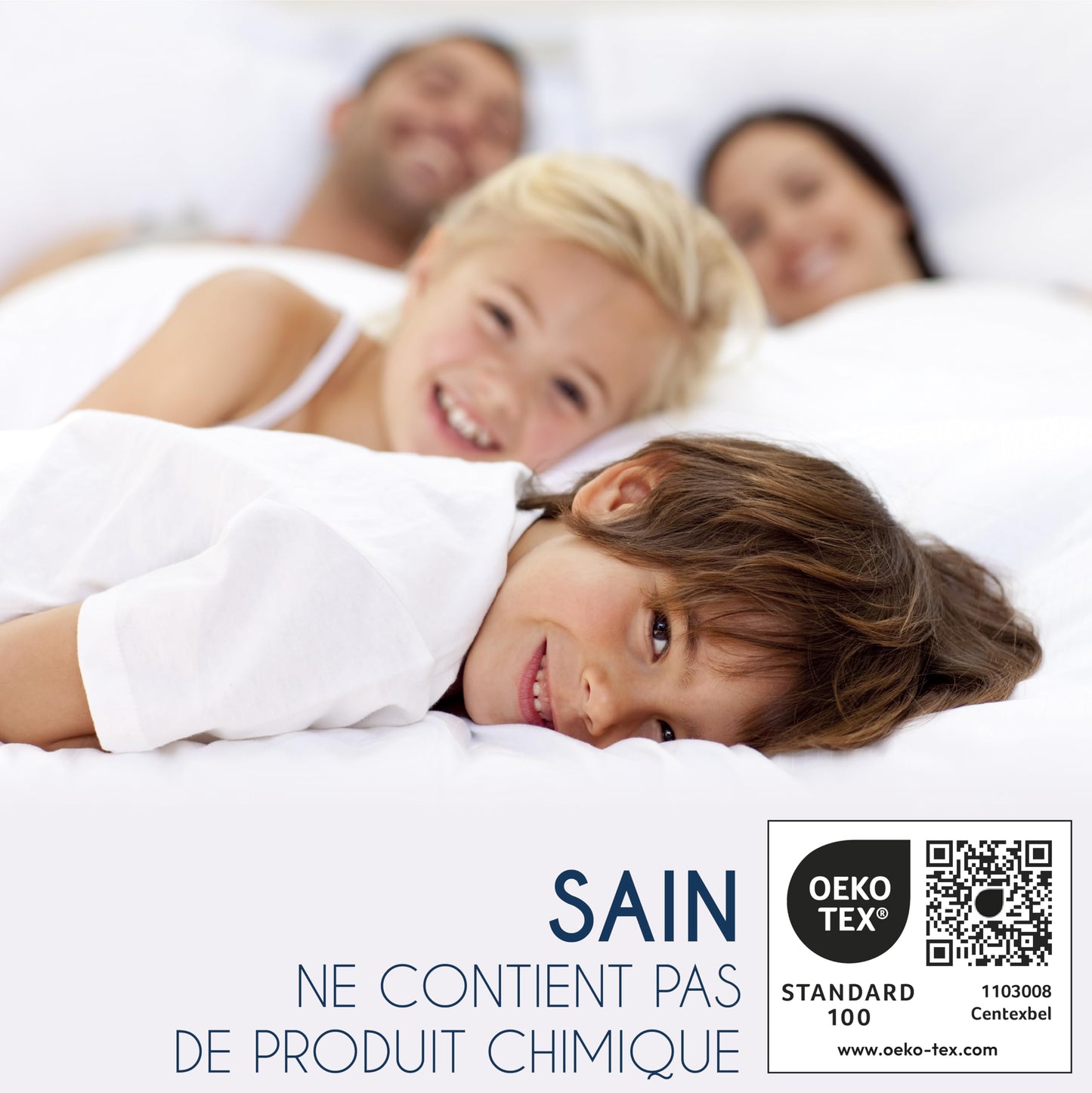 Protège Matelas Imperméable Oeko-TEX – Alèse en Coton Respirant avec 4 Coins Élastiques