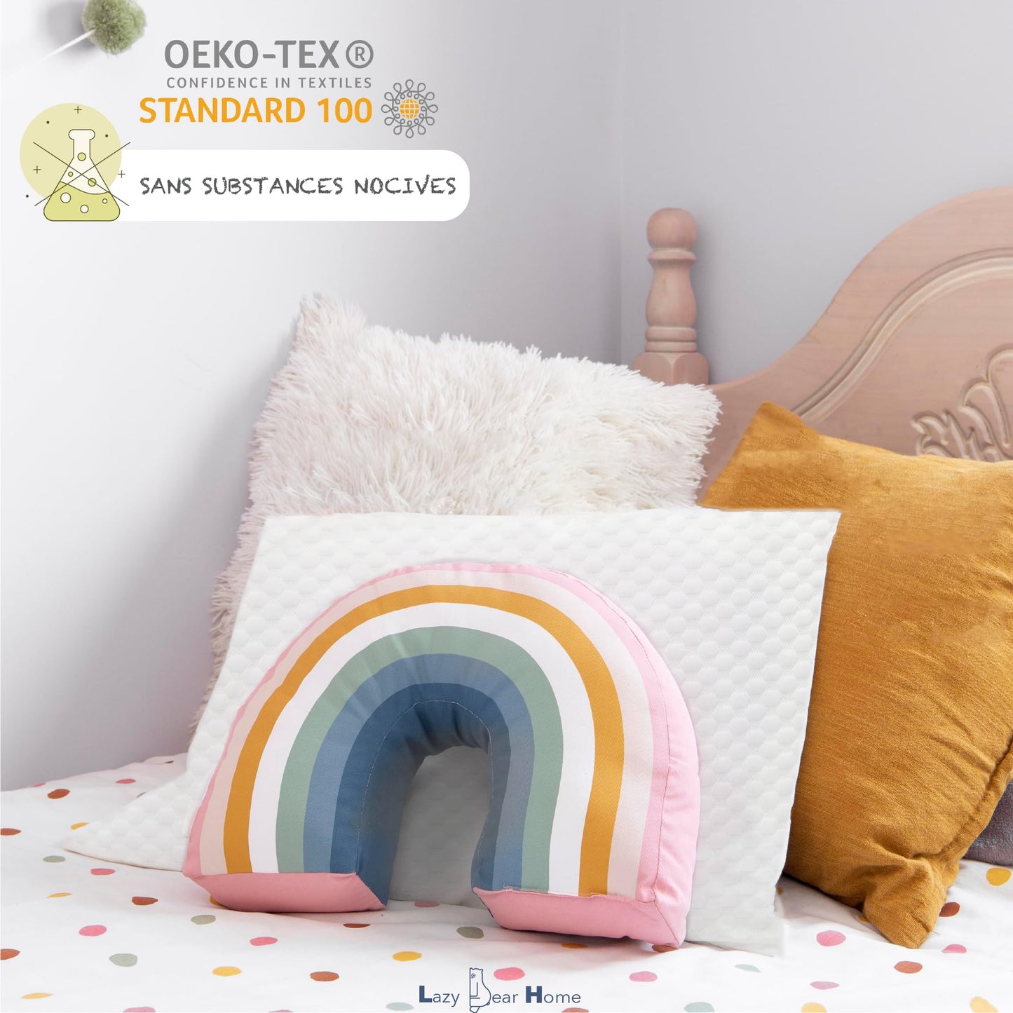 Lazy Bear Home – Oreiller Mémoire de Forme Ergonomique