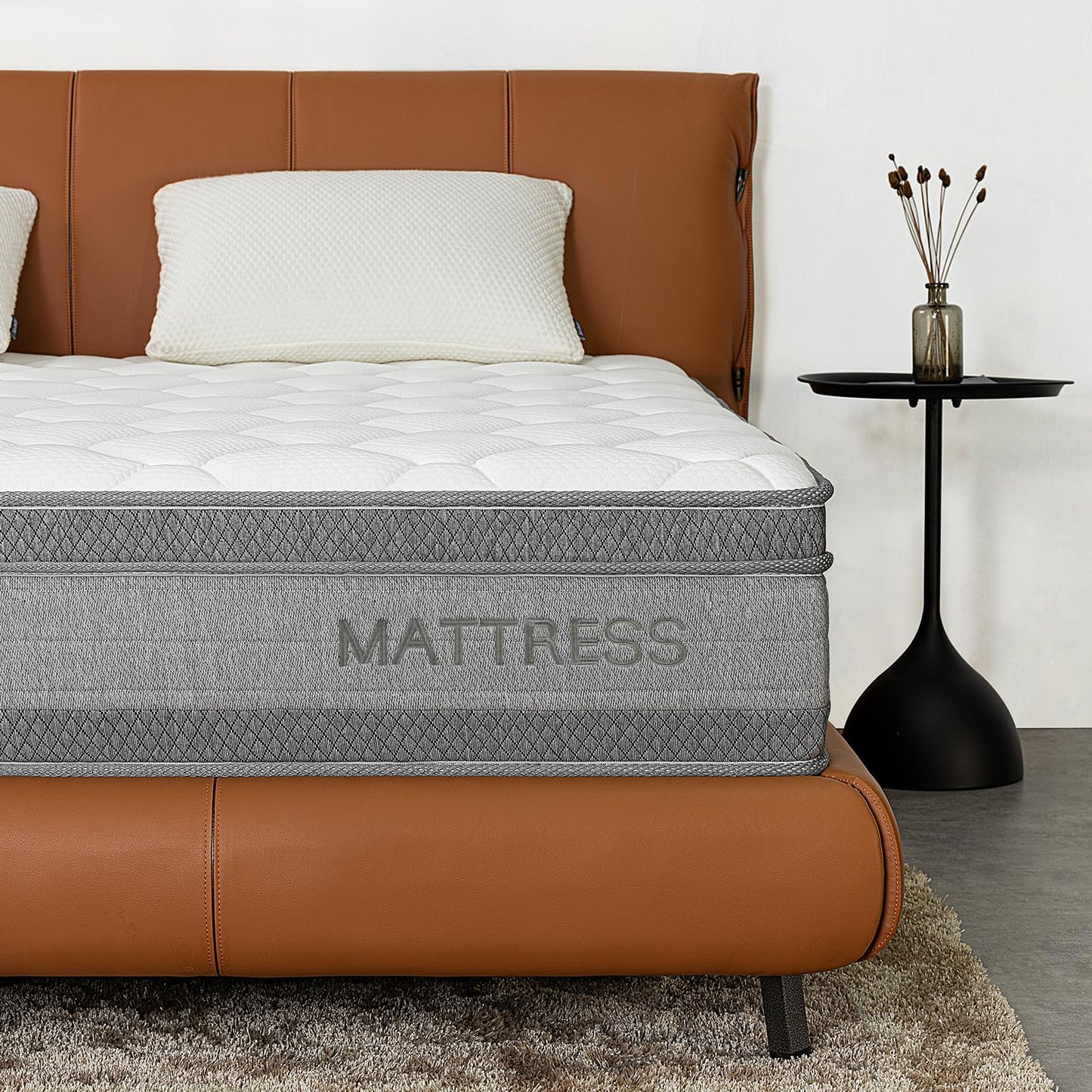 Matelas Hybride à Ressorts Ensachés et Mémoire de Forme
