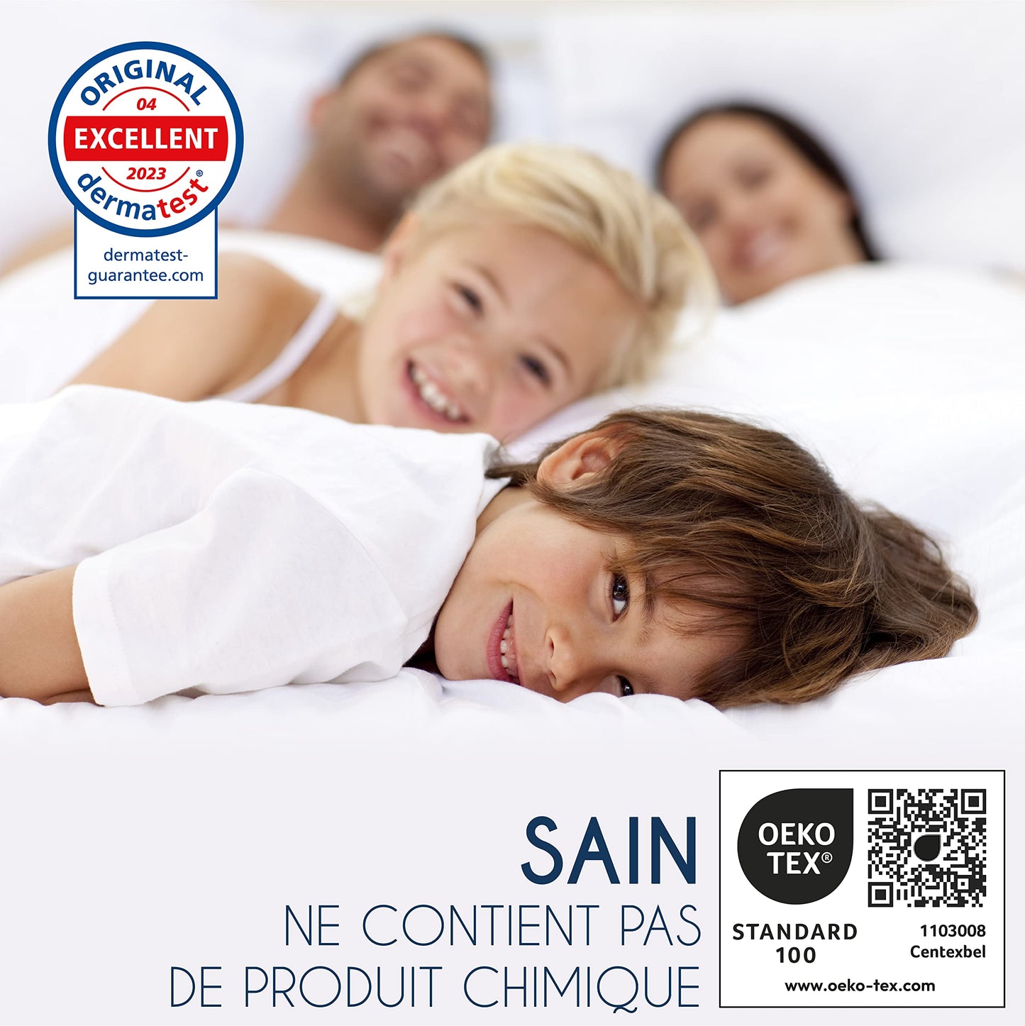 Protège Matelas Imperméable Oeko-TEX – Alèse en Coton Respirant avec 4 Coins Élastiques