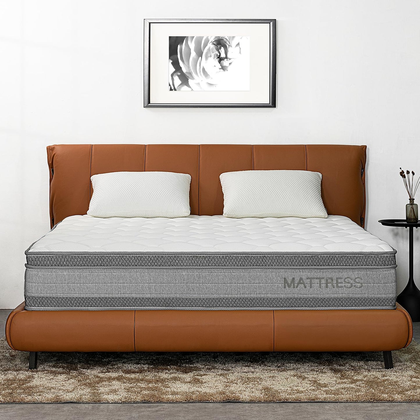 Matelas Hybride à Ressorts Ensachés et Mémoire de Forme