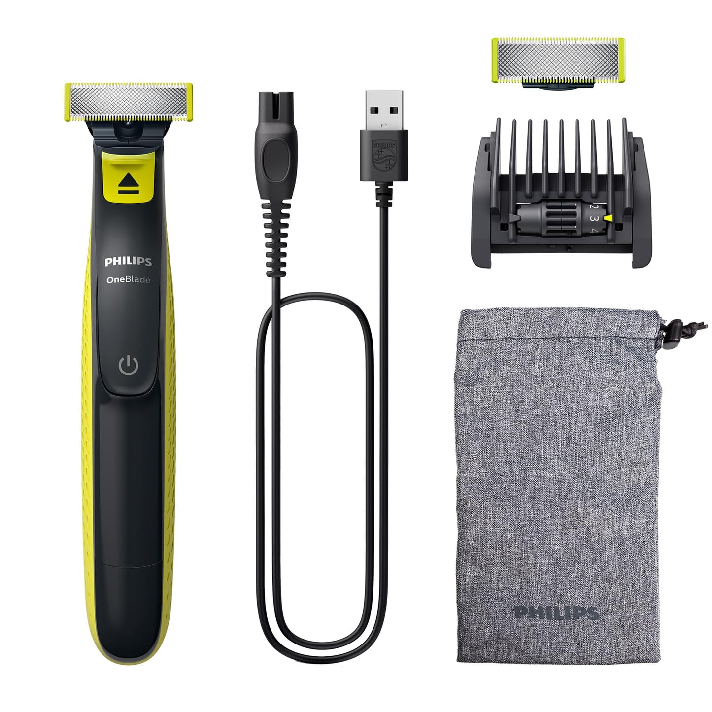 Philips OneBlade - Authentique tondeuse à barbe électrique