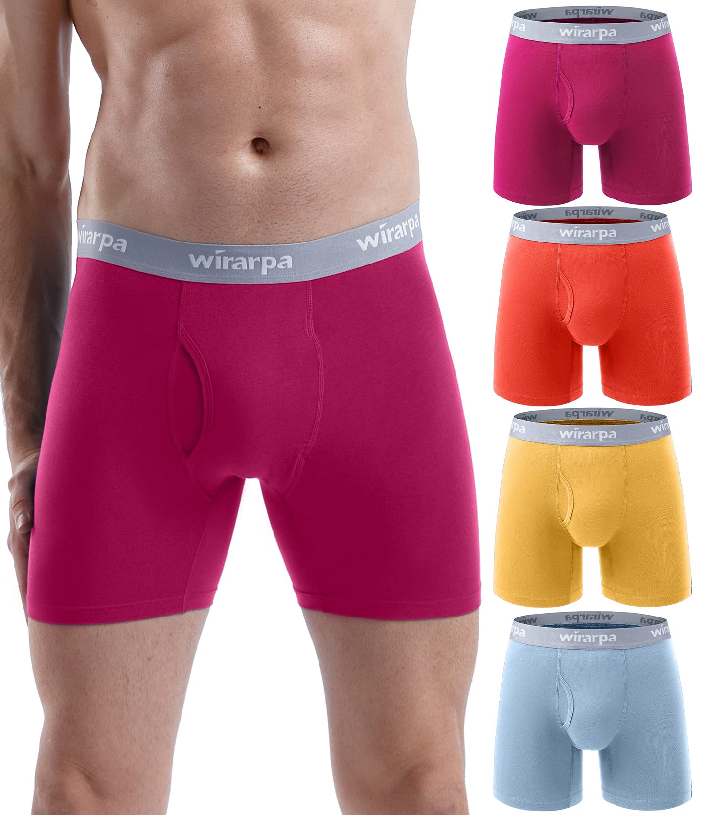 Boxers Homme Coton Confort – Lot de 4 Sans Étiquette