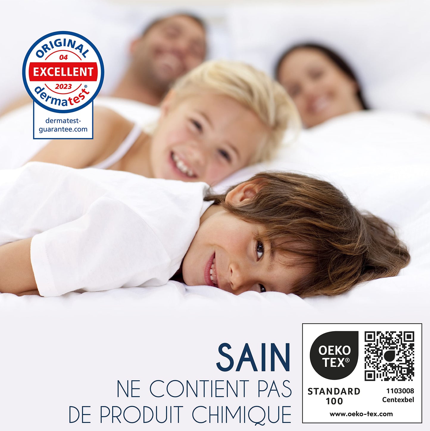 Protège Matelas Imperméable Oeko-TEX – Alèse en Coton Respirant avec 4 Coins Élastiques